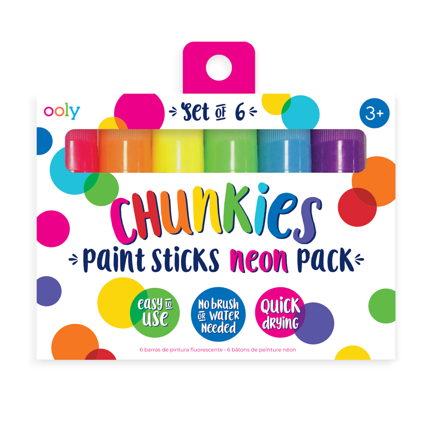 OOLY Ooly Chunkies Pastel Boya 6’lı Neon Renkler