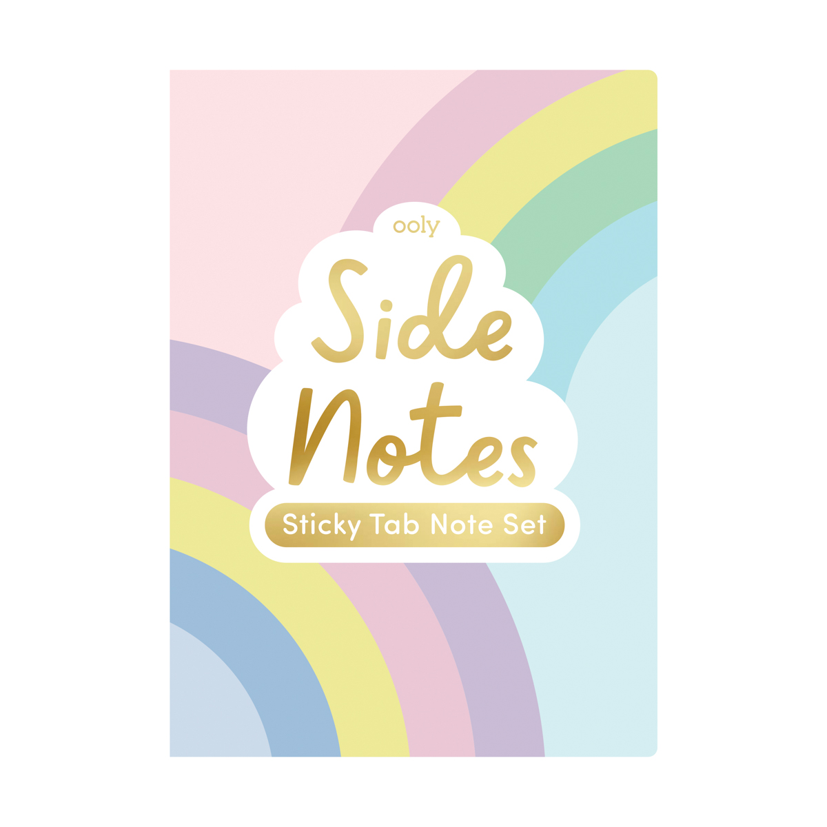 OOLY Ooly Side Notes Yapışkanlı Etiket Seti - Pastel Rainbows