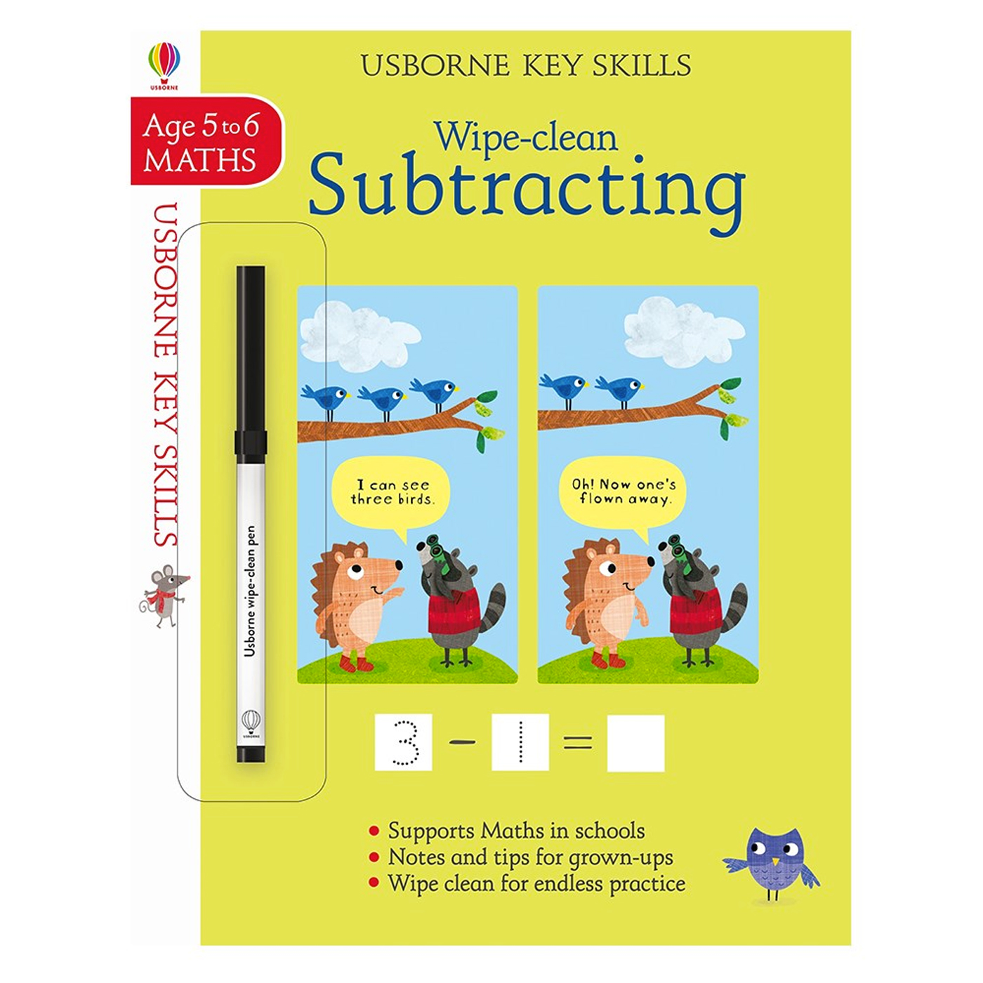 USBORNE Key Skills Wipe-Clean Subtracting 5-6