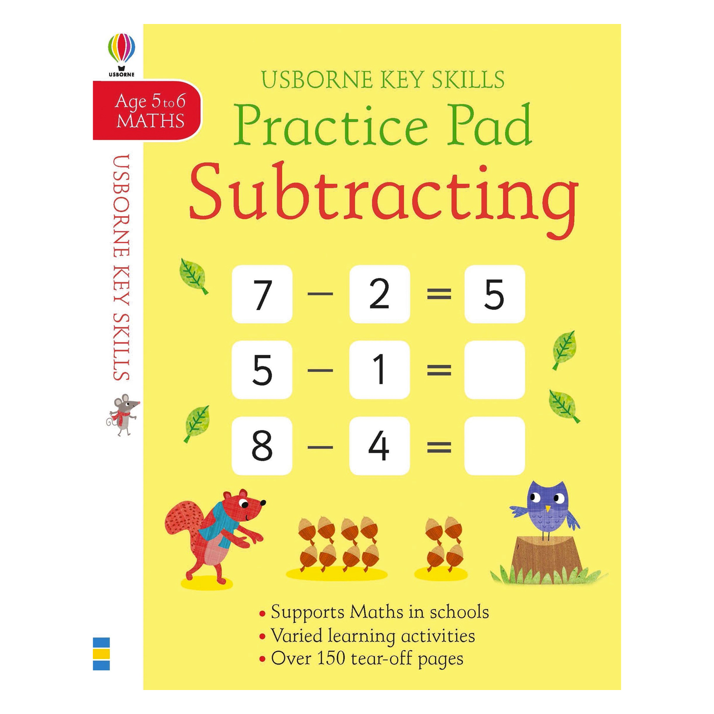 USBORNE Key Skills Subtracting Practice Pad 5-6