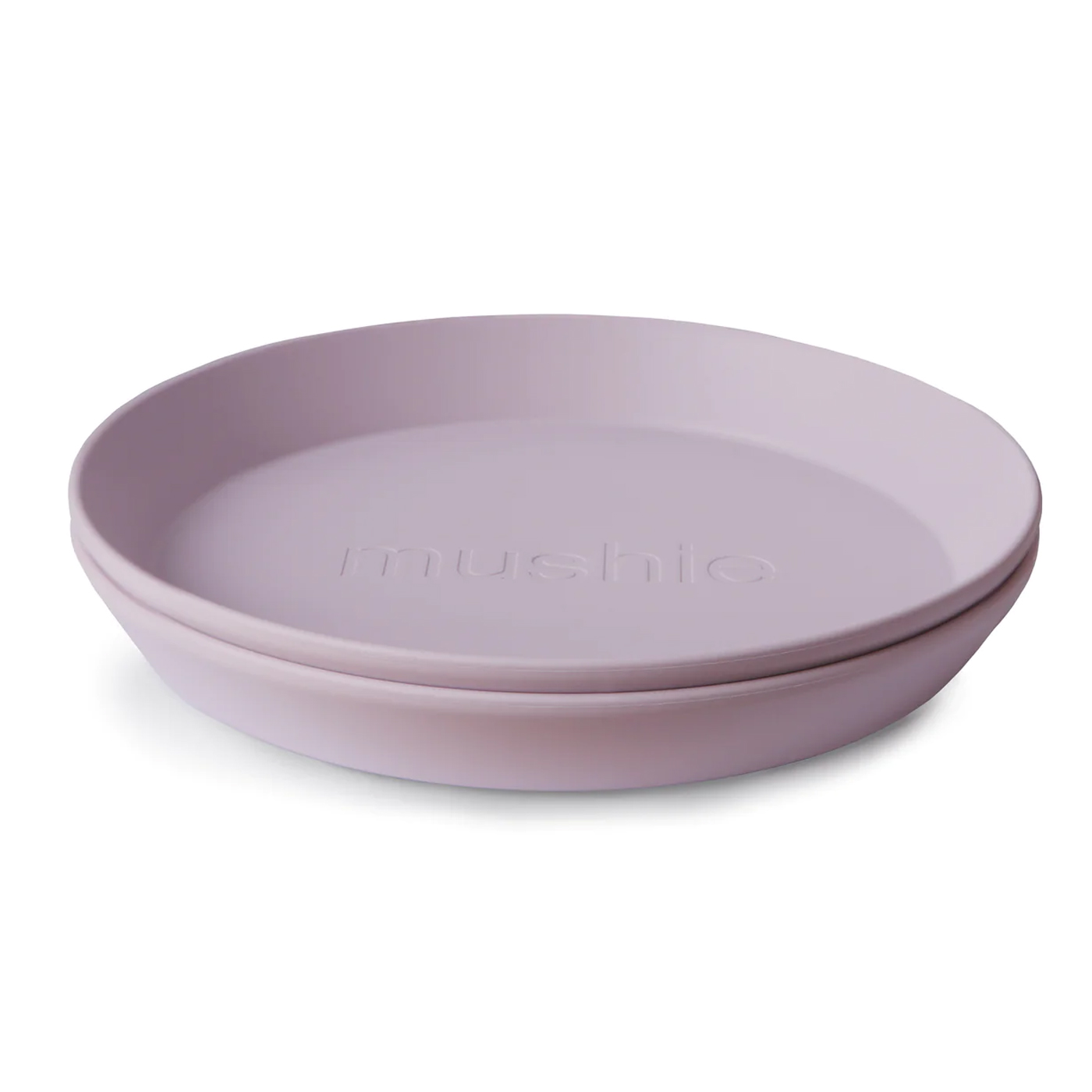 MUSHIE Mushie İkili Yuvarlak Yemek Tabağı  | Soft Lilac
