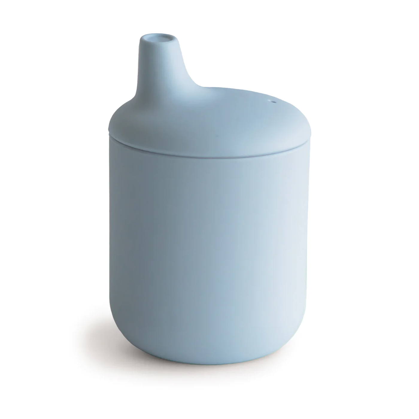 MUSHIE Mushie Pipetli Silikon Sippy Cup Alıştırma Bardağı | Powder Blue