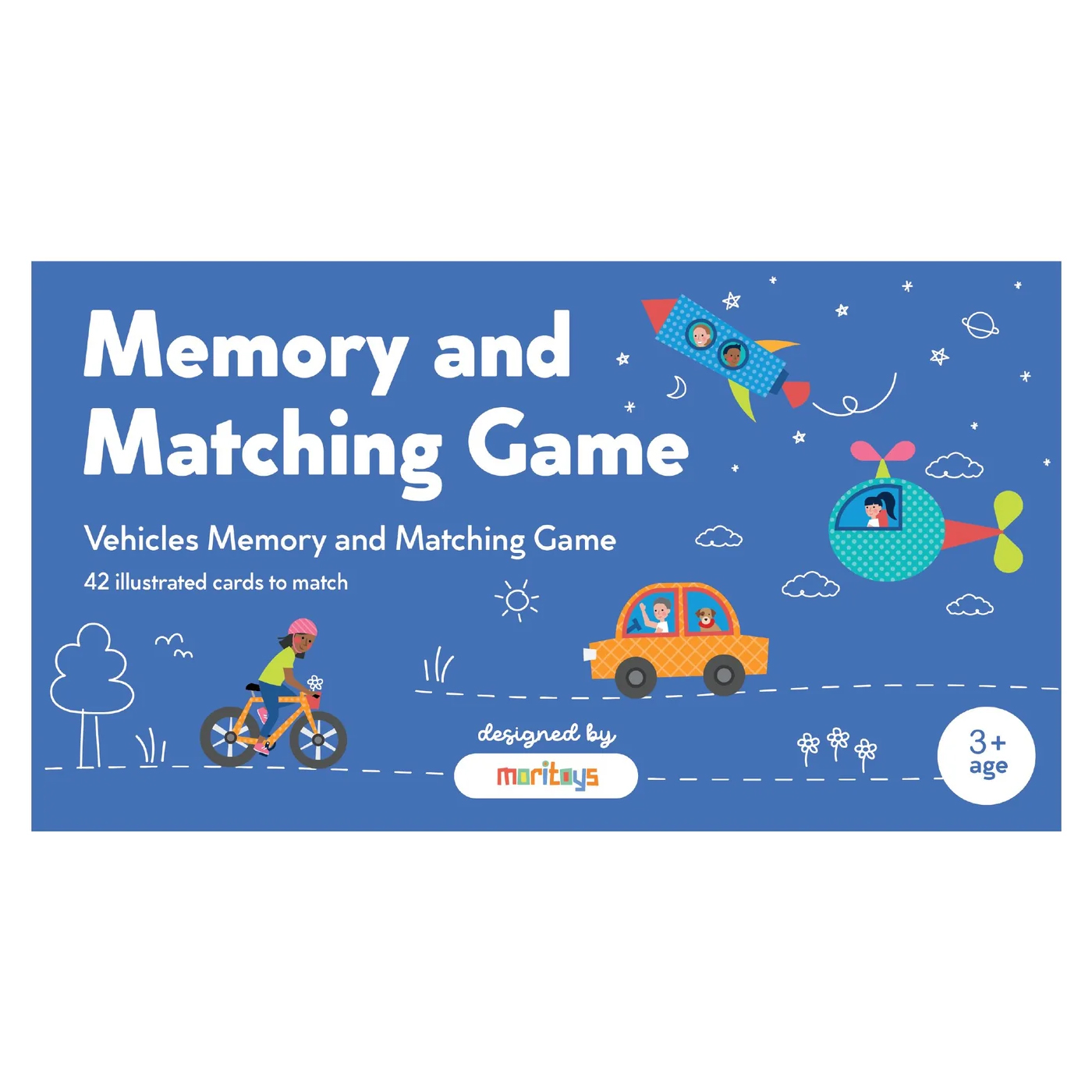  Moritoys Memory and Matching Game: Vehicles