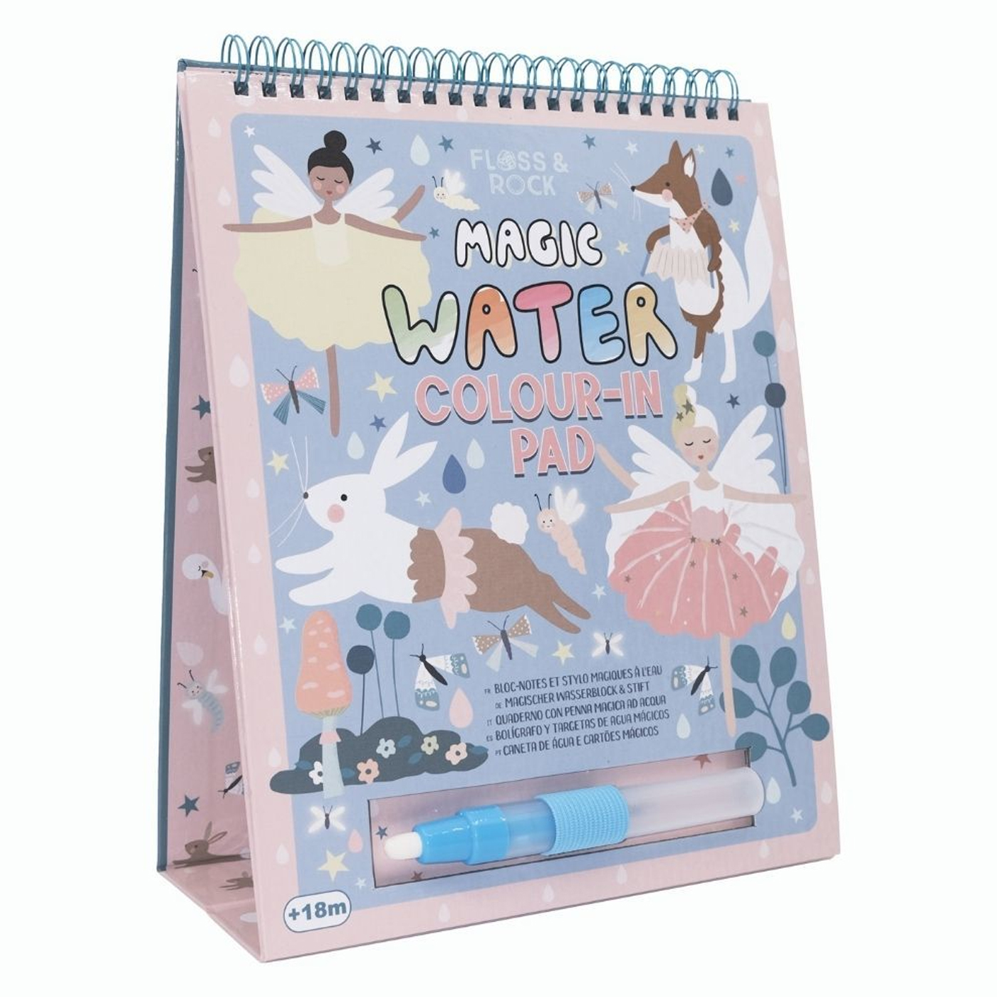  Floss & Rock Renk Değiştiren Water Magic Boyama Kitabı - Enchanted