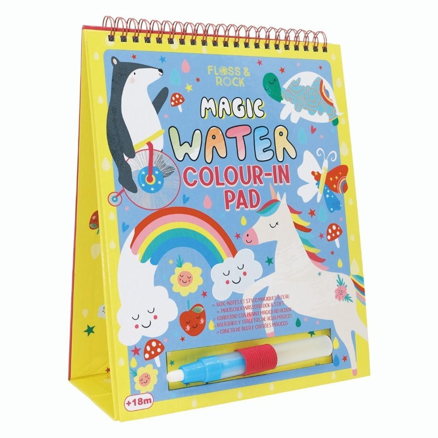 FLOSS & ROCK Floss & Rock Renk Değiştiren Water Magic Boyama Kitabı - Rainbow Fairy
