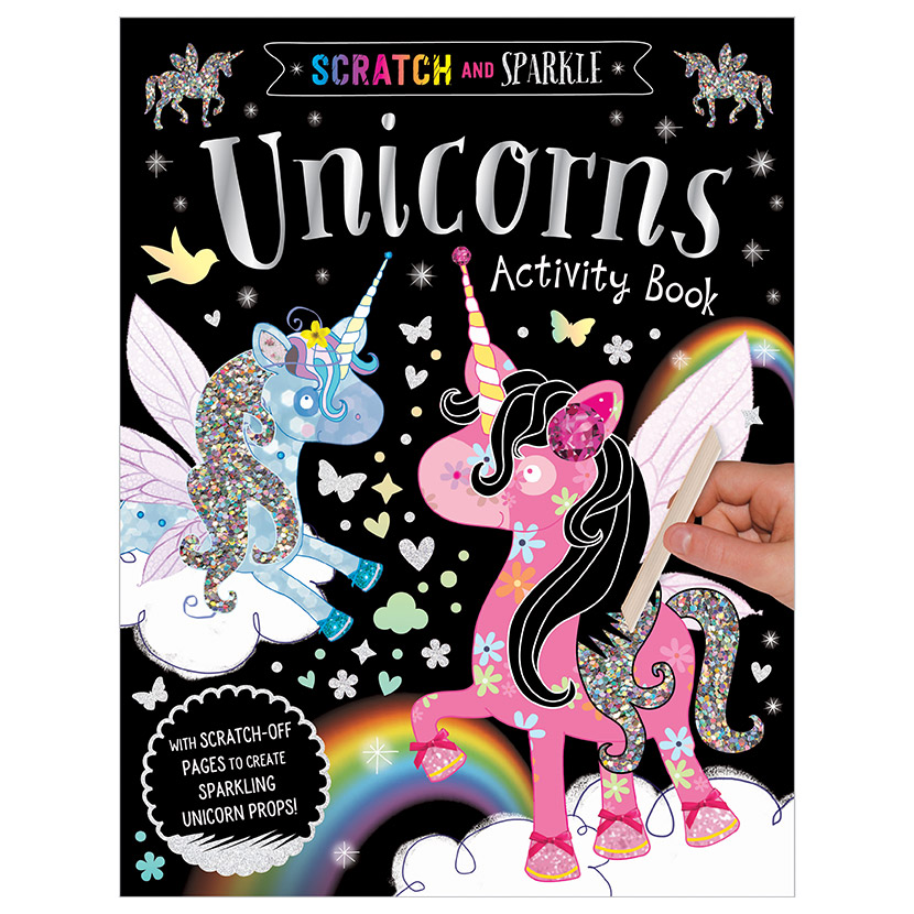 MAKE BELIEVE IDEAS Scratch And Sparkle Unicorns Activity Book