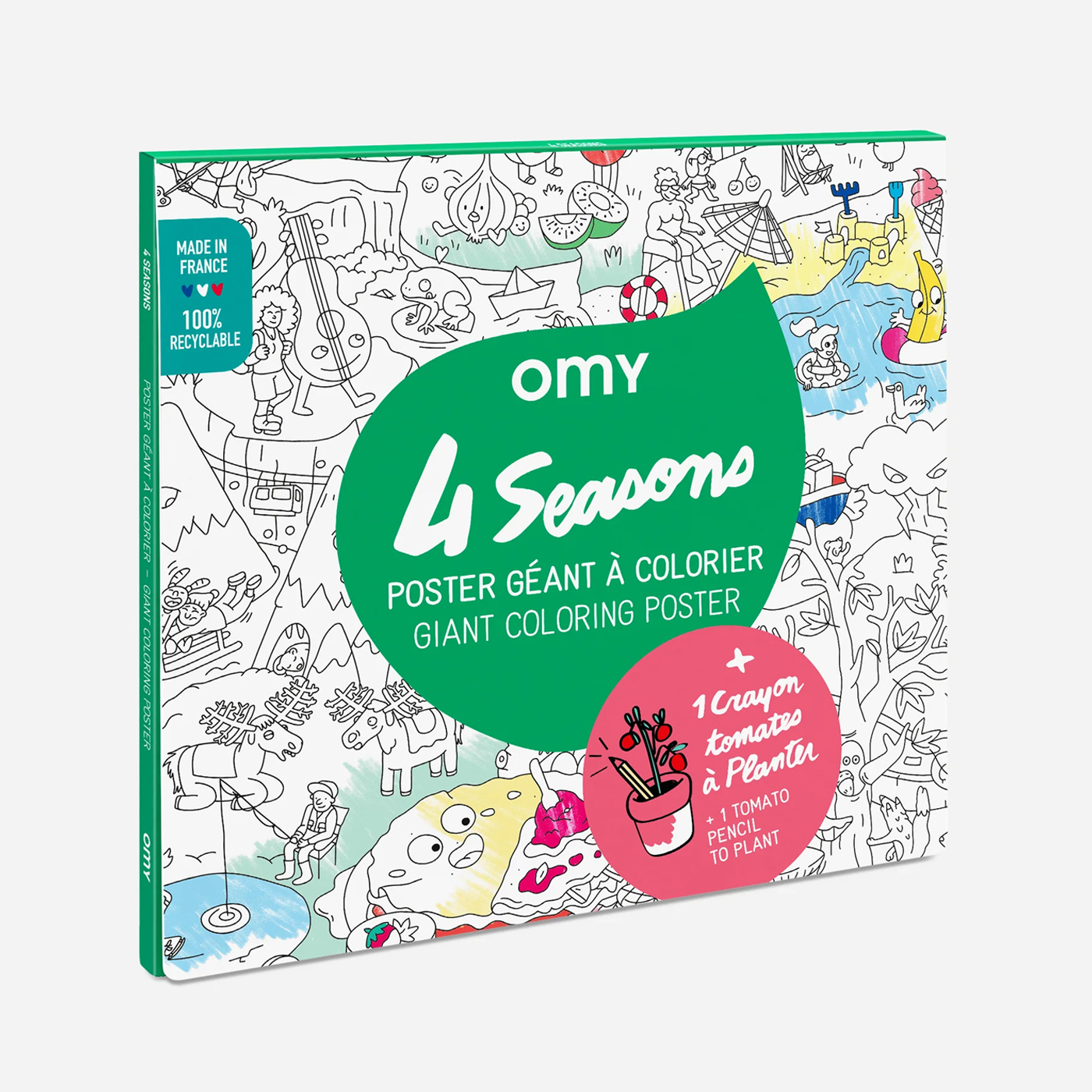 OMY Omy Coloring Poster + Planting Pencil