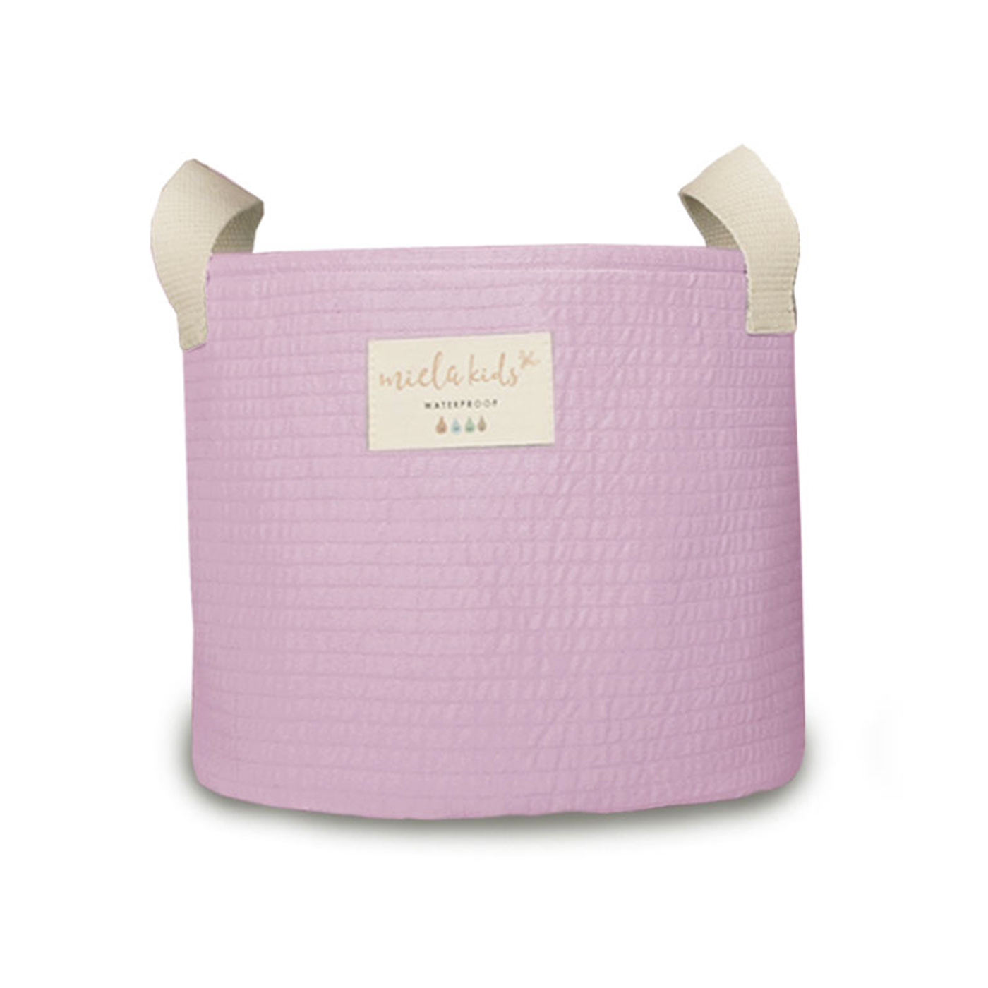  Miela Kids Quilted Organizer Basket M  | Lilac Pink