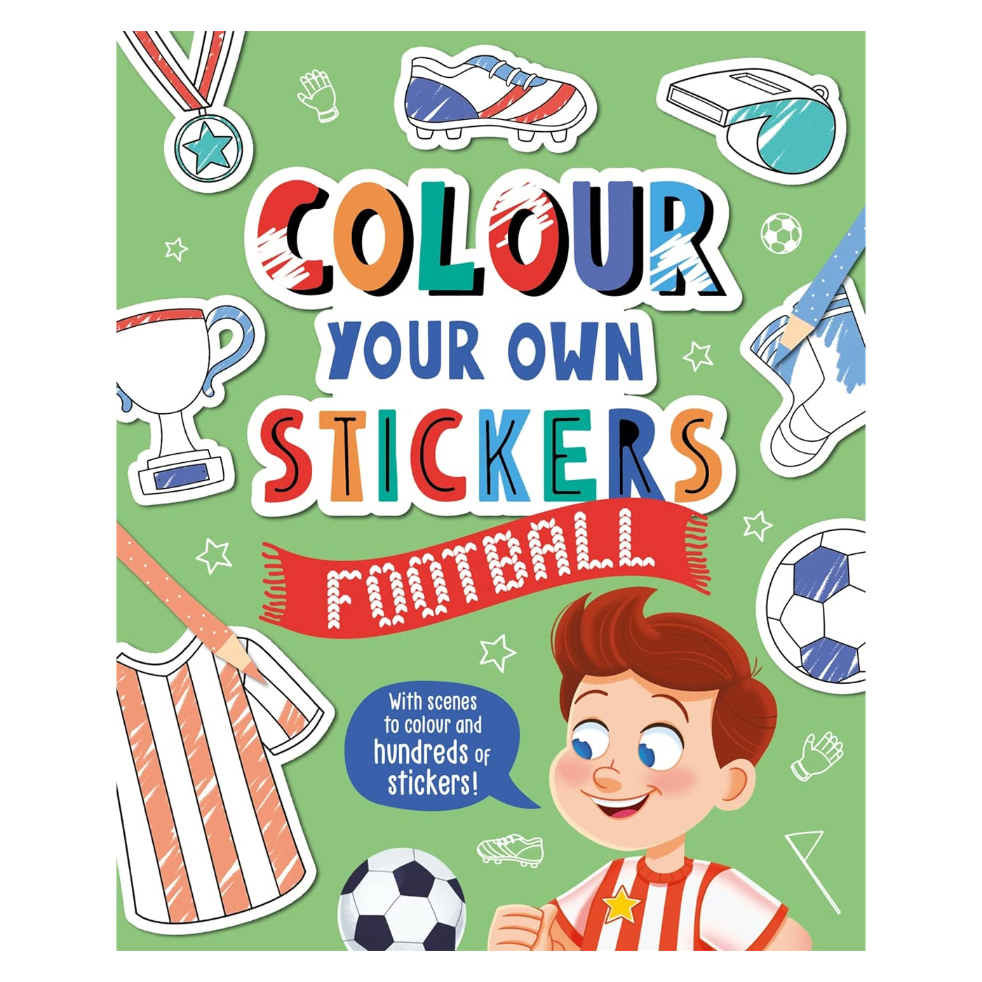  Colour Your Own Stickers: Football