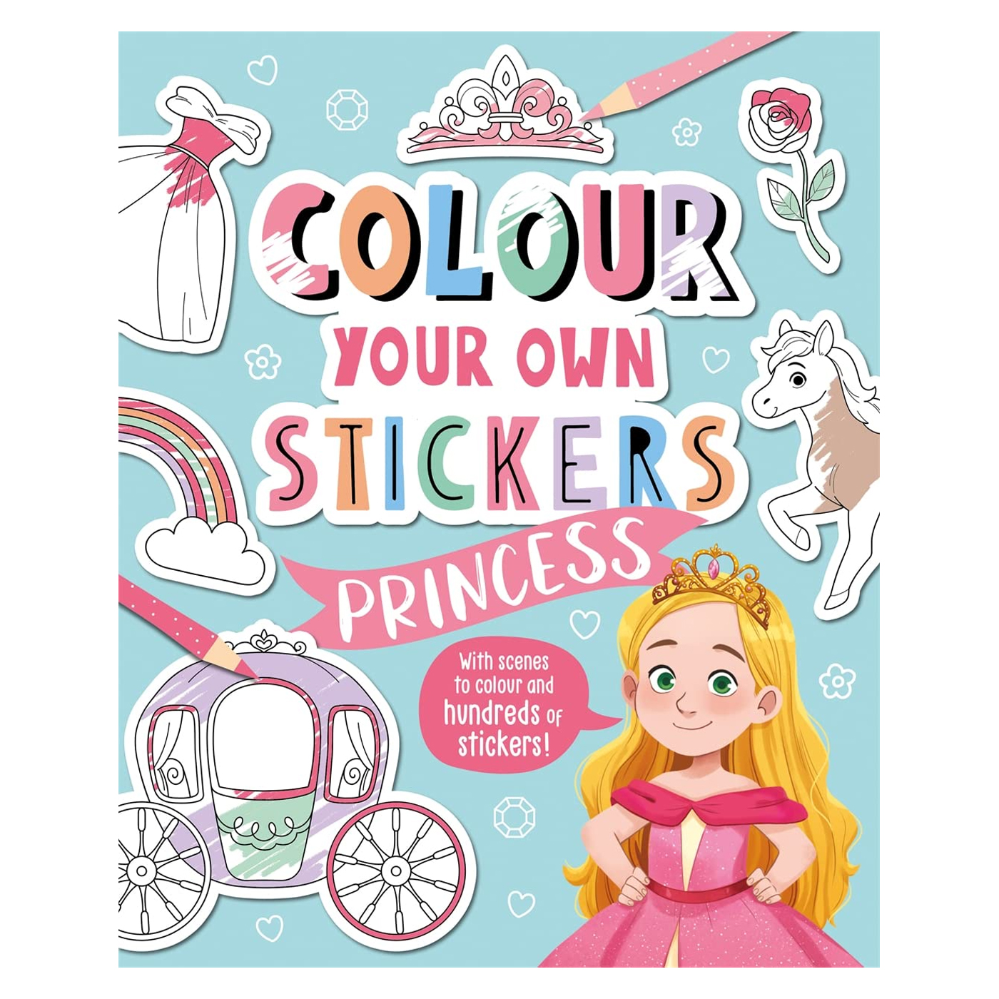  Colour Your Own Stickers: Princess
