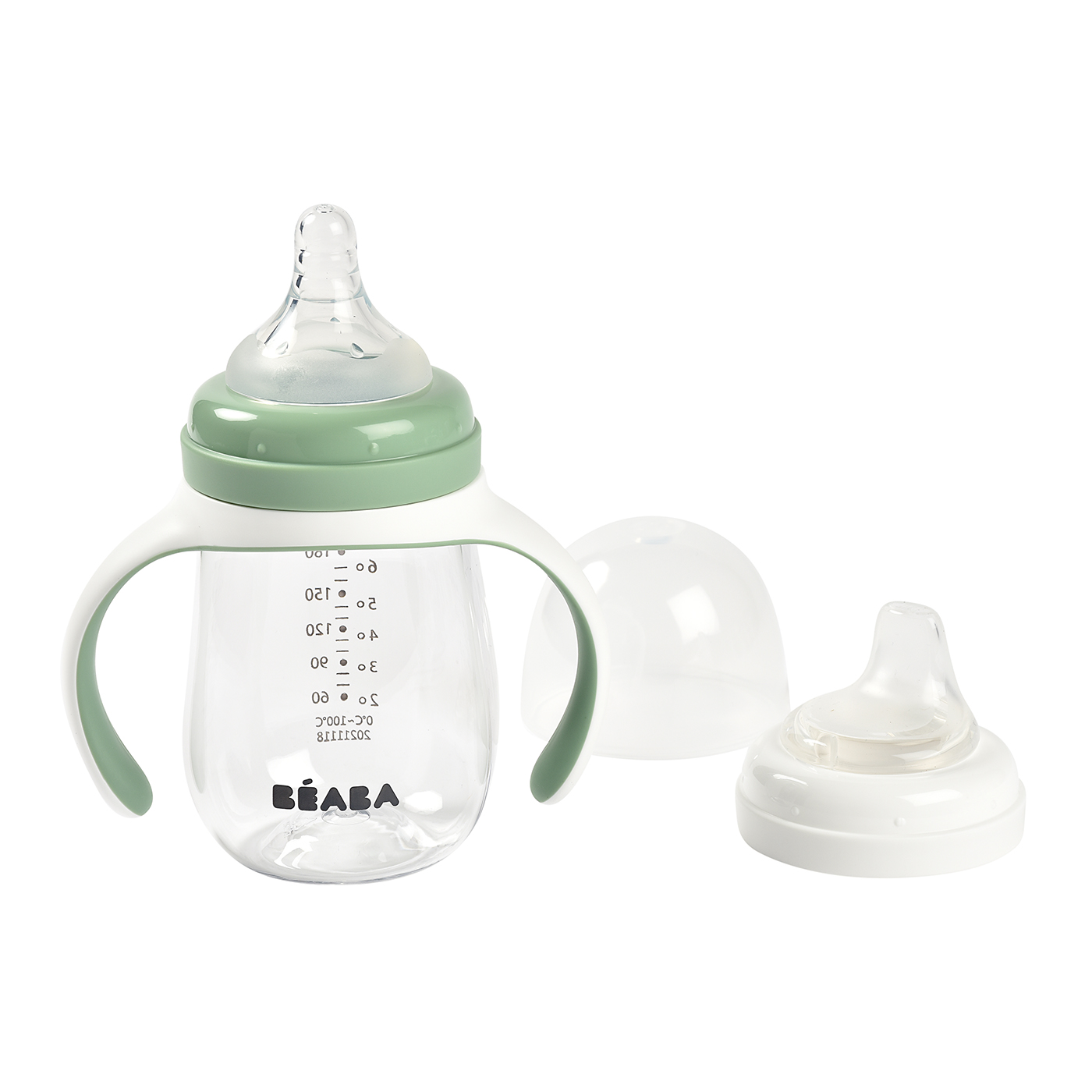BEABA Beaba Cam Biberon 210 ml | Sage Green