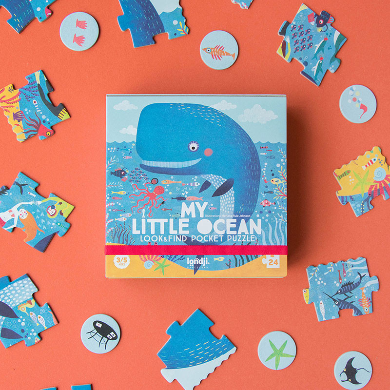 LONDJI Londji Pocket Puzzle - My Little Ocean
