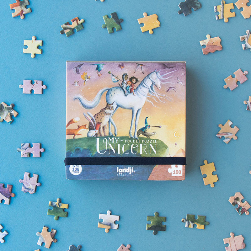 LONDJI Londji Pocket Puzzle - My Unicorn