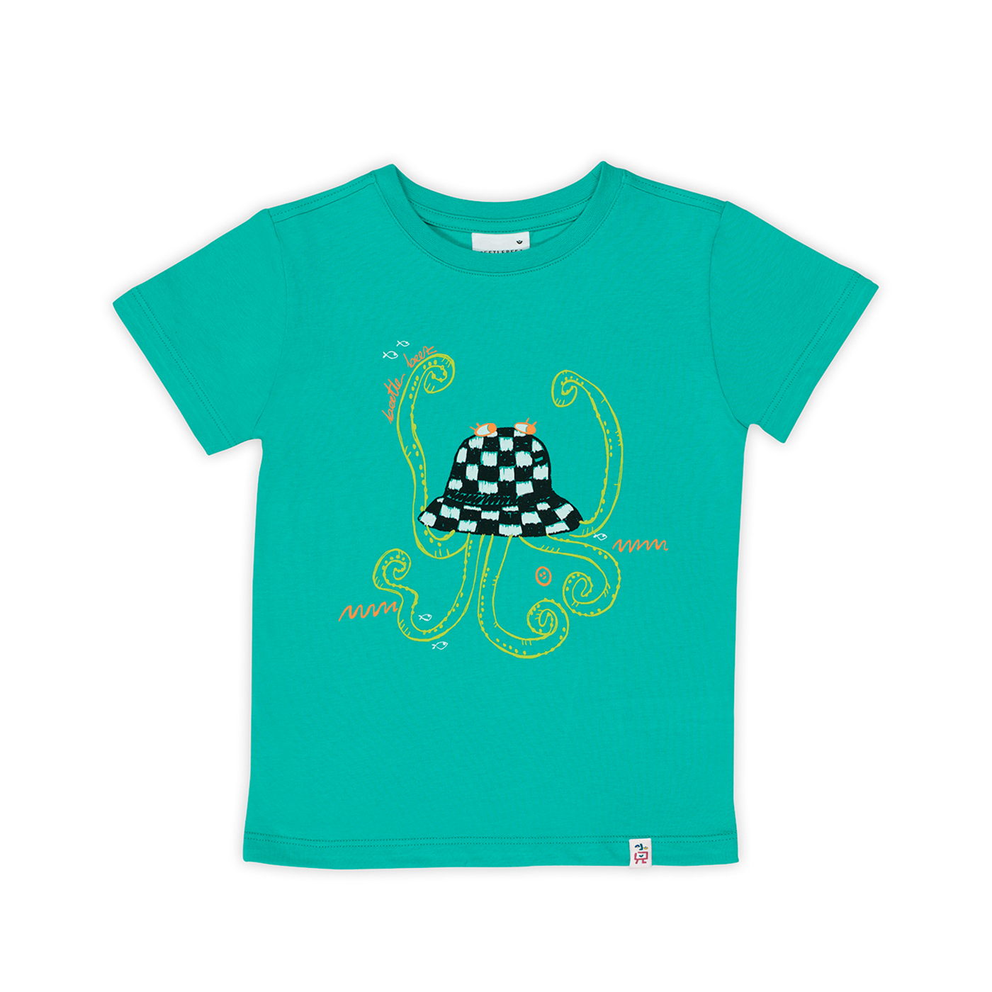 BEETLE BEEZ Beetle Beez Funky Octopus Hat T-Shirt | Mint