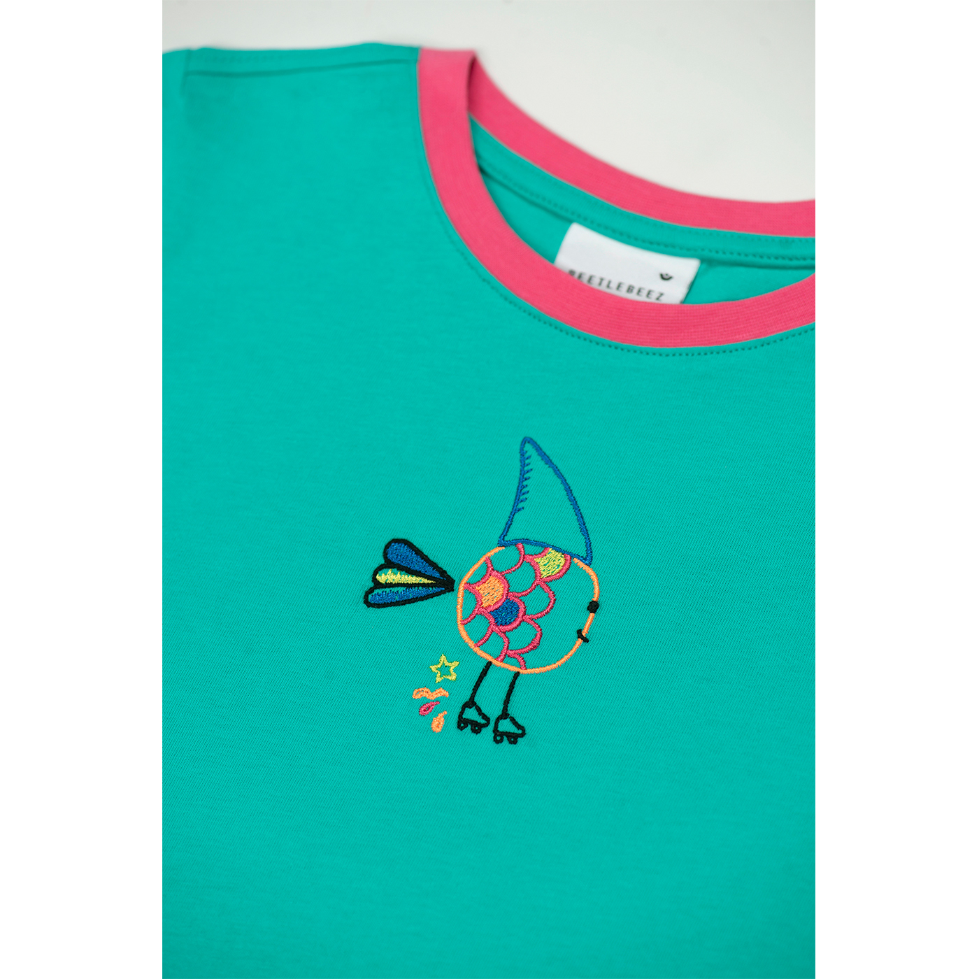 BEETLE BEEZ Beetle Beez Cute Shark T-Shirt | Mint