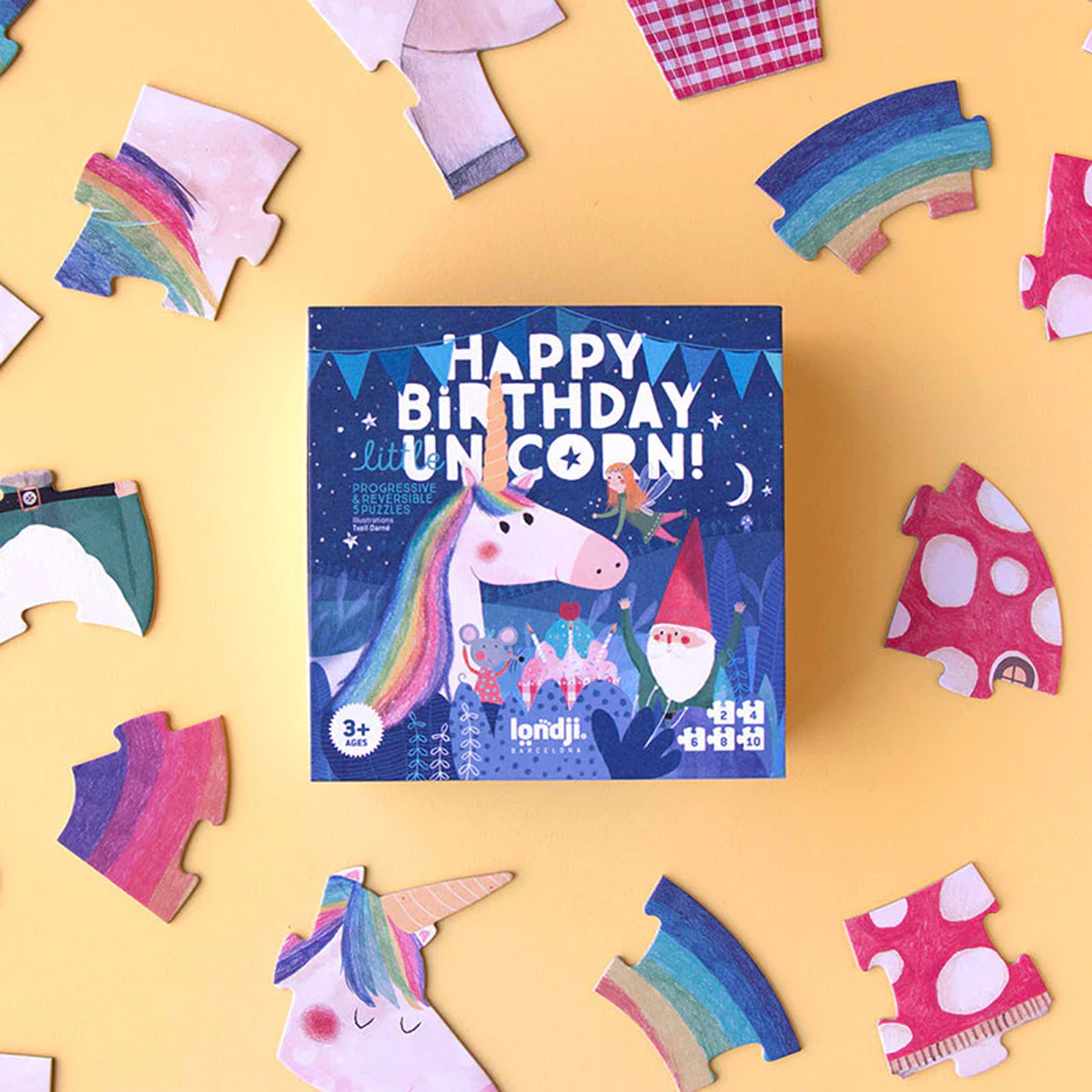 LONDJI Londji Puzzle - Happy Birthday Unicorn