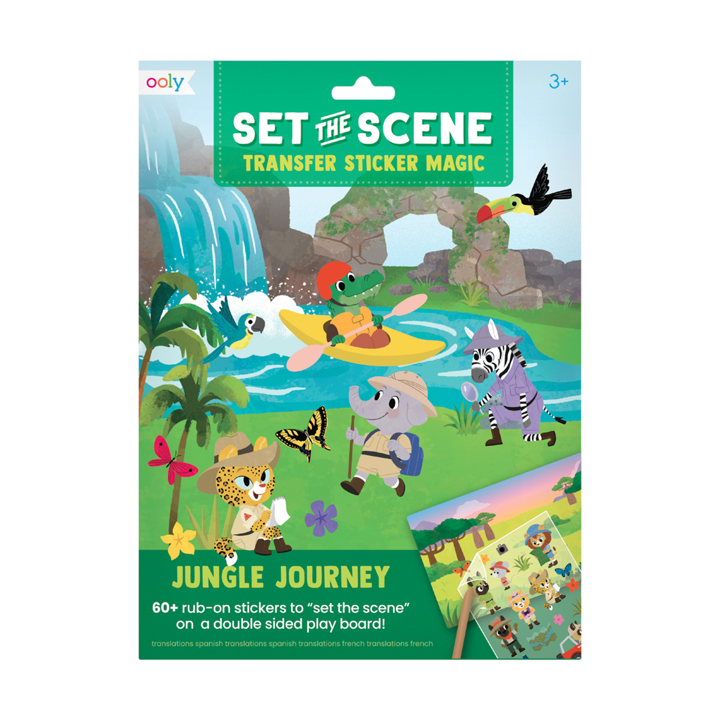  Ooly Set The Scene Transfer Çıkartma Seti - Jungle Journey