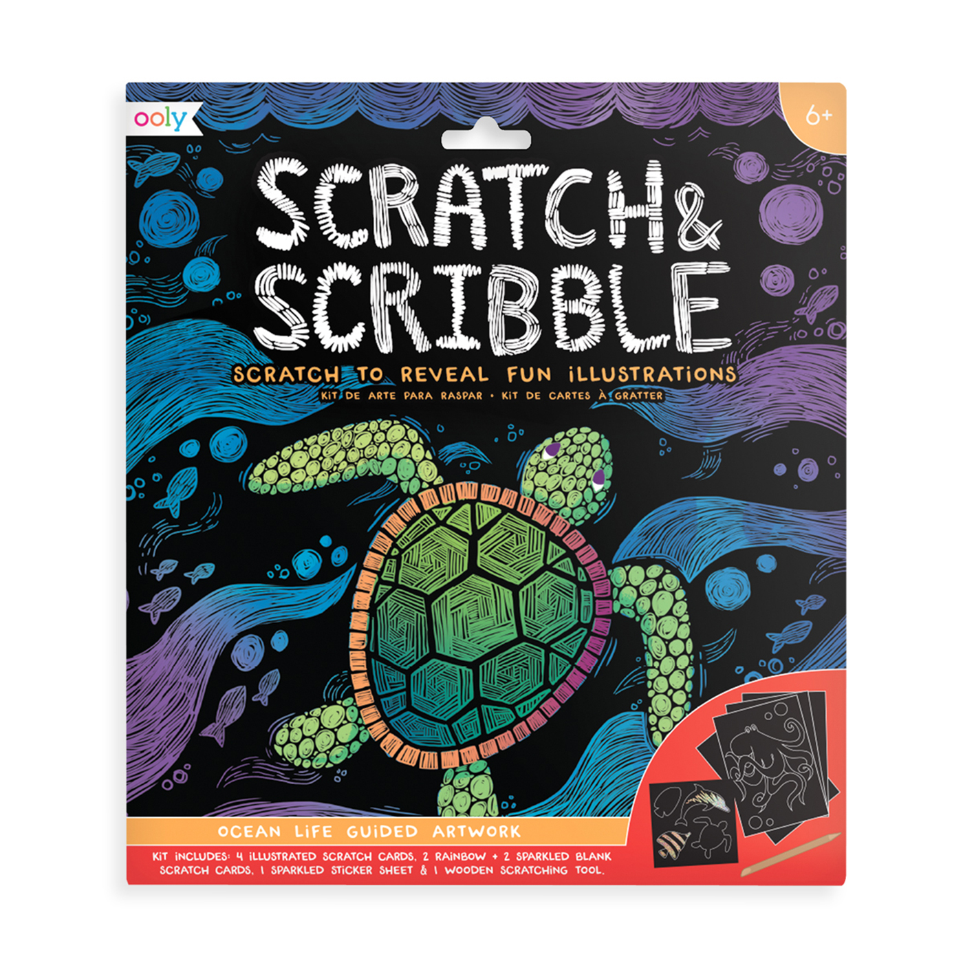 OOLY Ooly Scratch & Scribble - Ocean Life