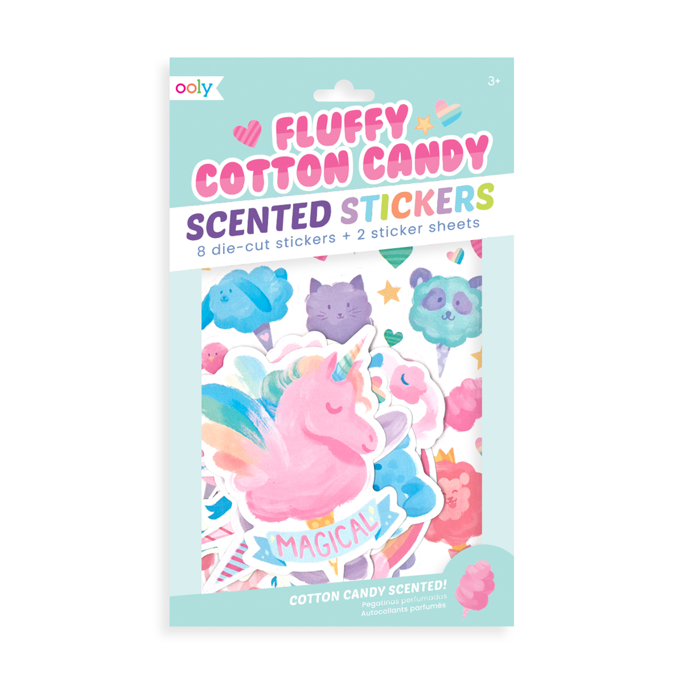  Ooly Kokulu Çıkartma Seti - Fluffy Cotton Candy