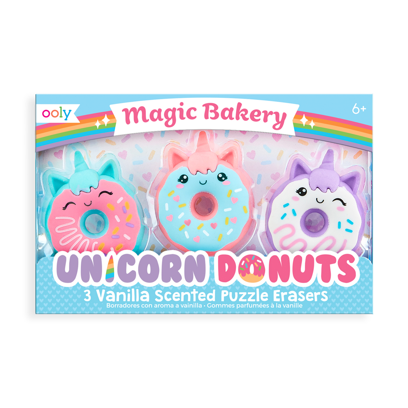 OOLY Ooly Magic Bakery Unicorn Donuts 3’lü Kokulu Silgi Seti