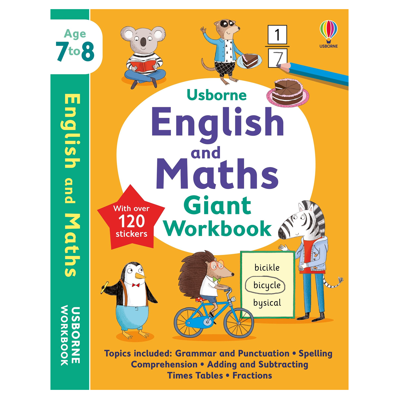 USBORNE English And Maths Giant Workbook 7-8