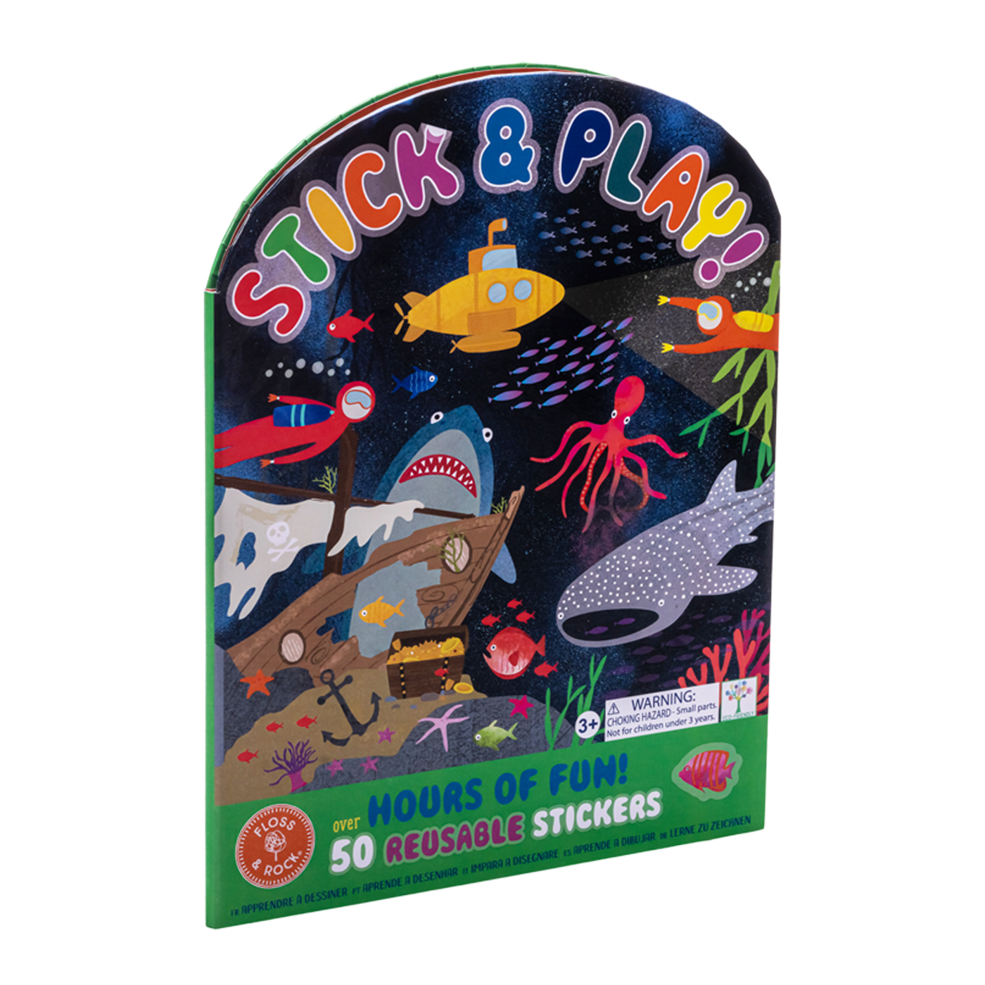  Floss & Rock Tak Çıkart Sticker Oyun Sahnesi - Deep Sea