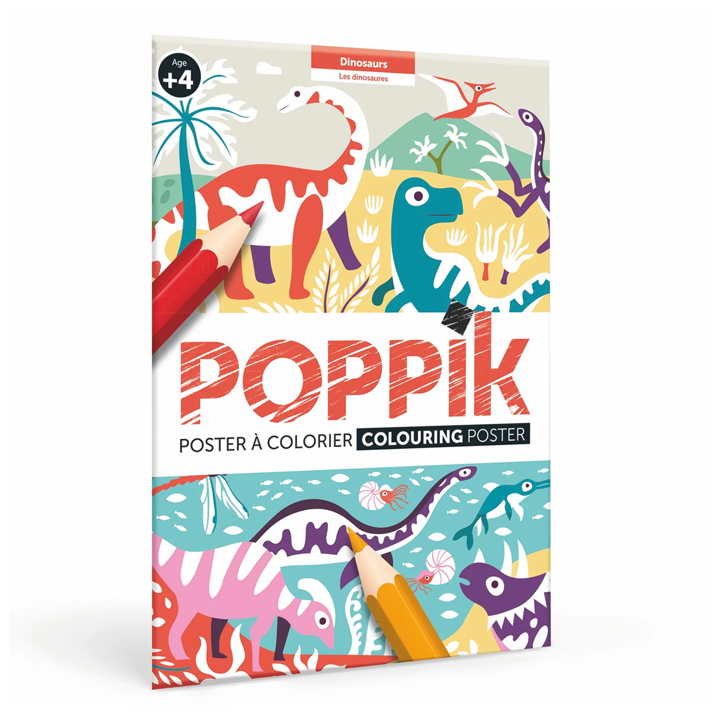 POPPIK Poppik Colouring Poster - Dinosaur