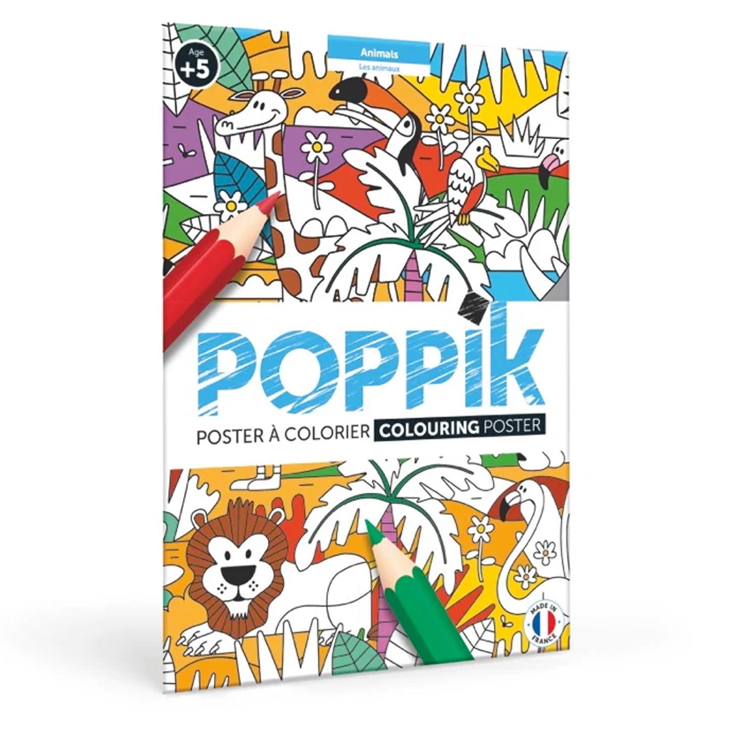  Poppik Colouring Poster - Animals