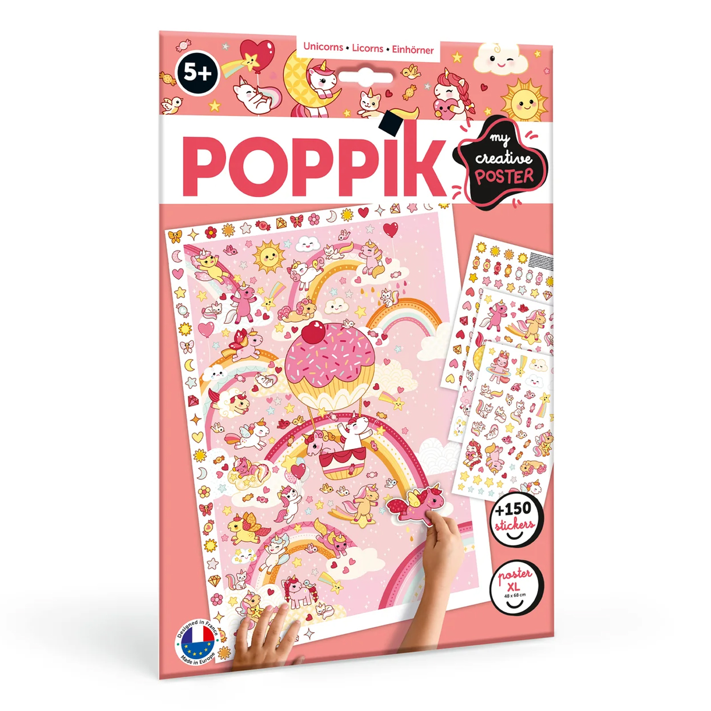 POPPIK Poppik Creative Sticker Poster - Unicorns