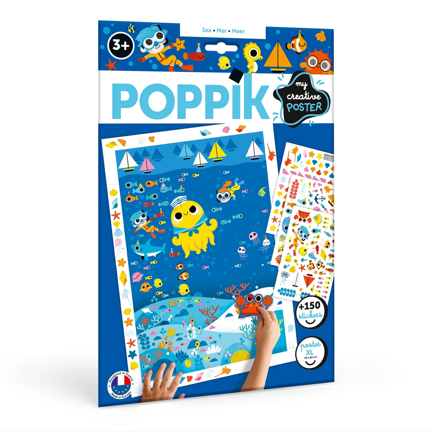  Poppik Creative Sticker Poster - Sea