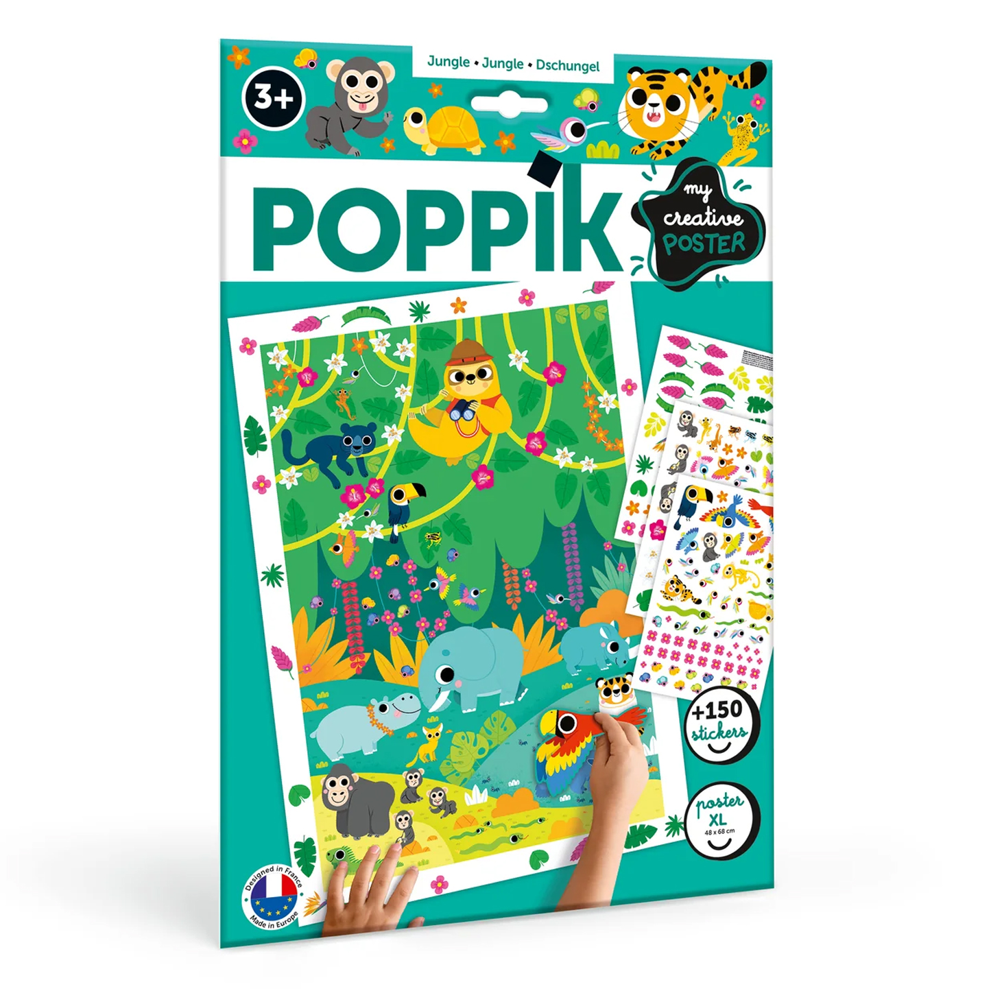 POPPIK Poppik Creative Sticker Poster - Jungle