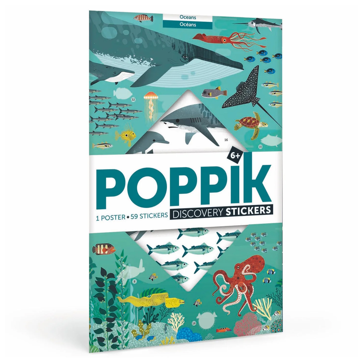 Poppik Discovery Sticker Poster - Oceans