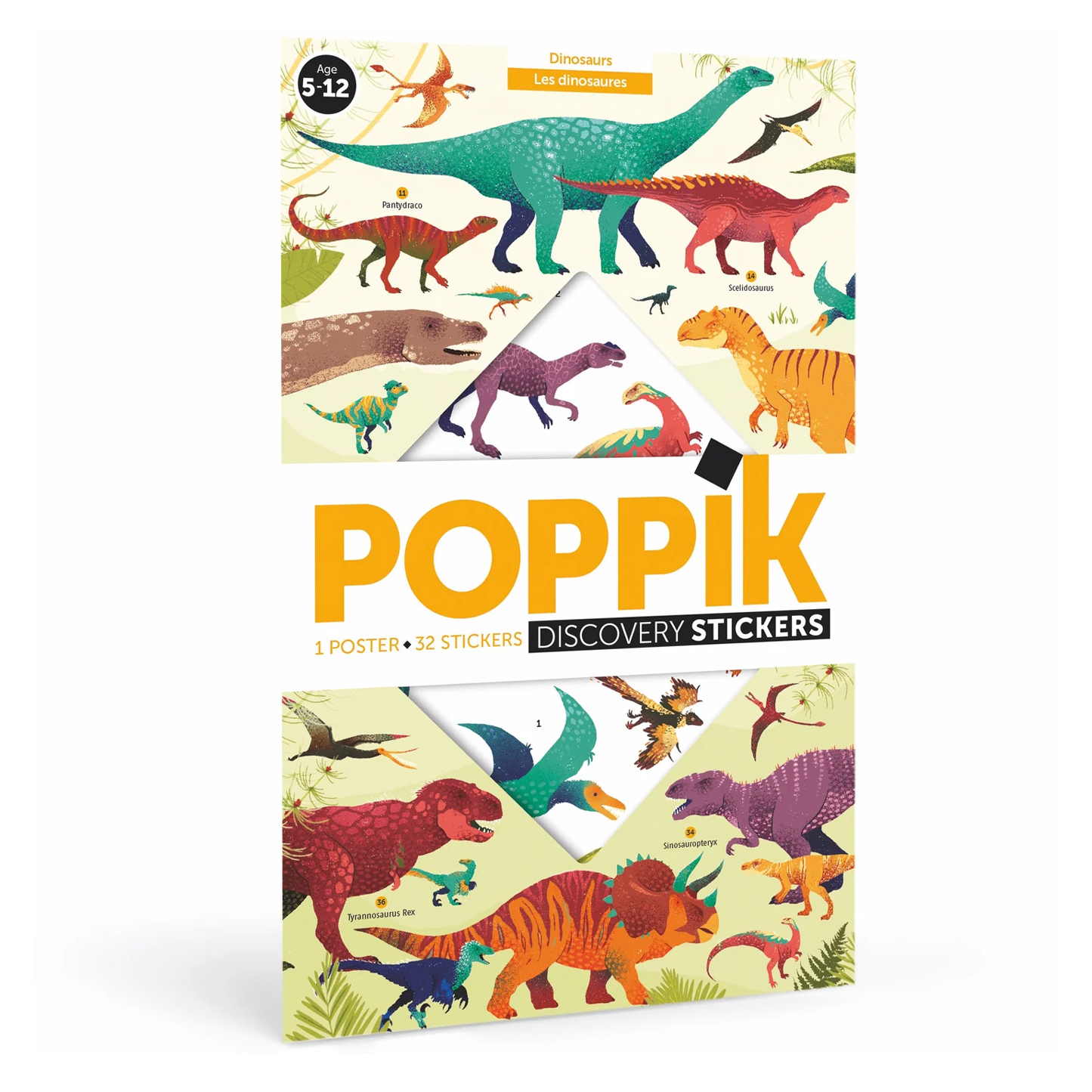 POPPIK Poppik Discovery Sticker Poster - Dinosaurs