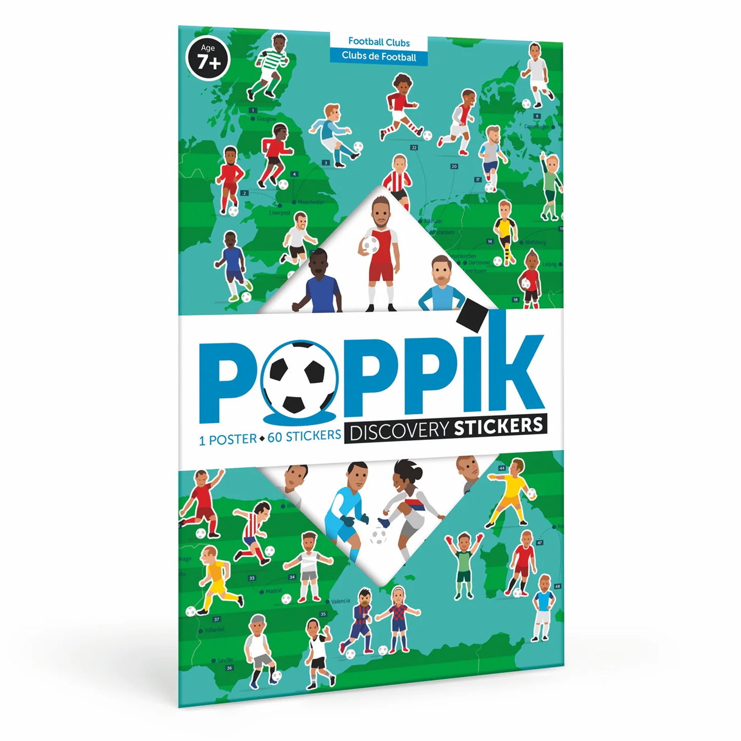  Poppik Discovery Sticker Poster - Football Clubs