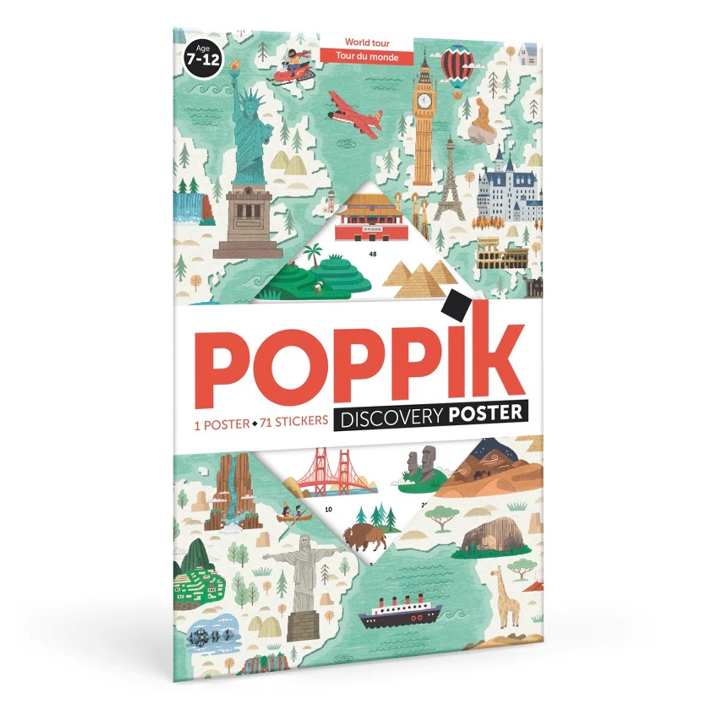 POPPIK Poppik Discovery Sticker Poster - World Tour