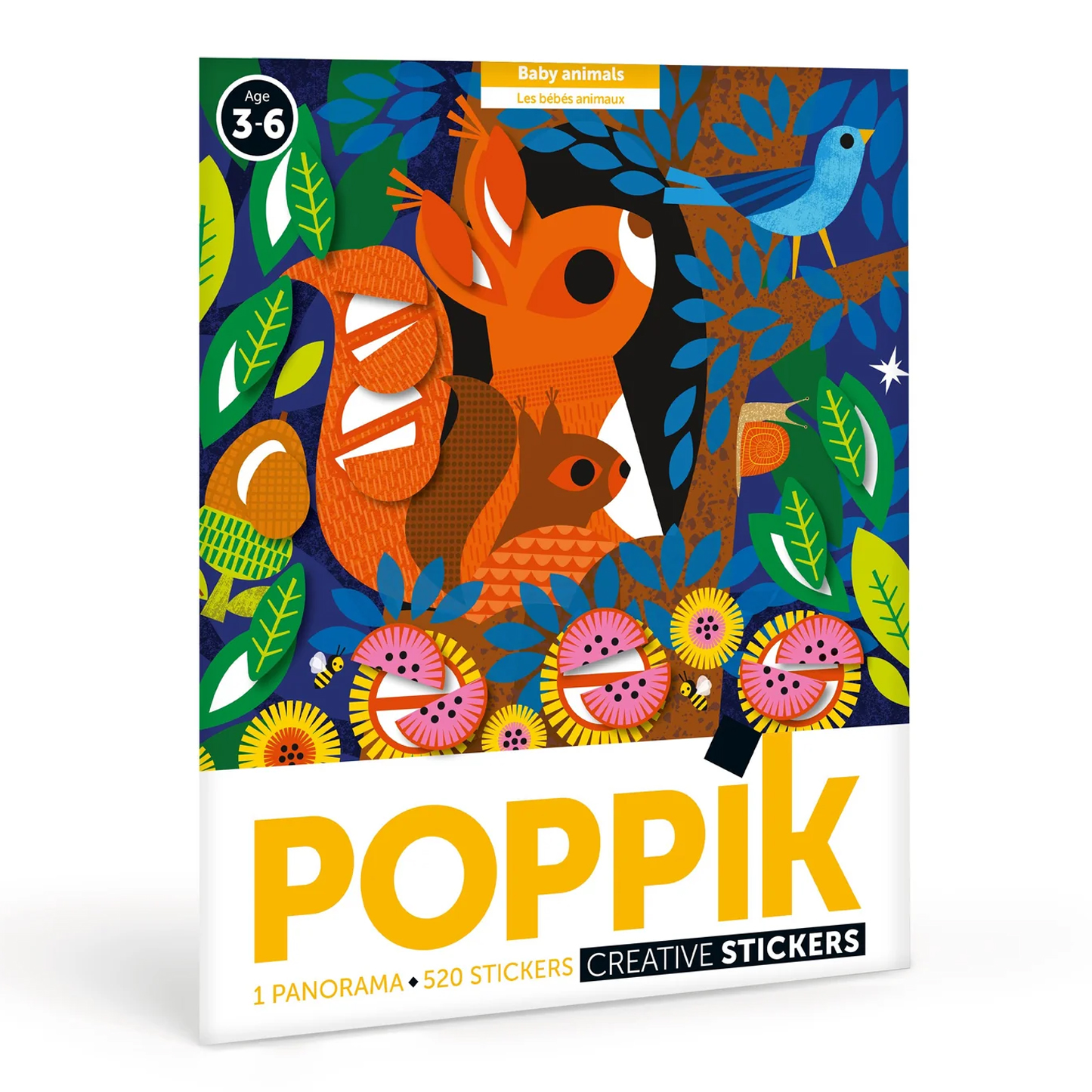  Poppik Panorama Sticker Poster - Baby Animals