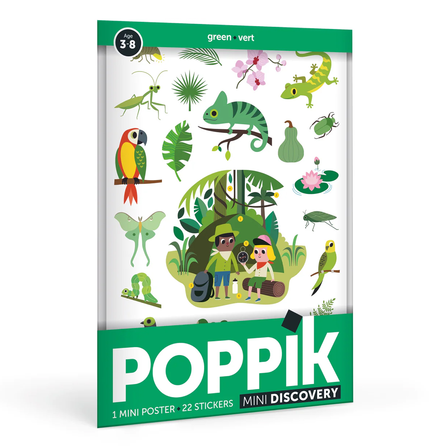  Poppik Mini Sticker Poster - Green