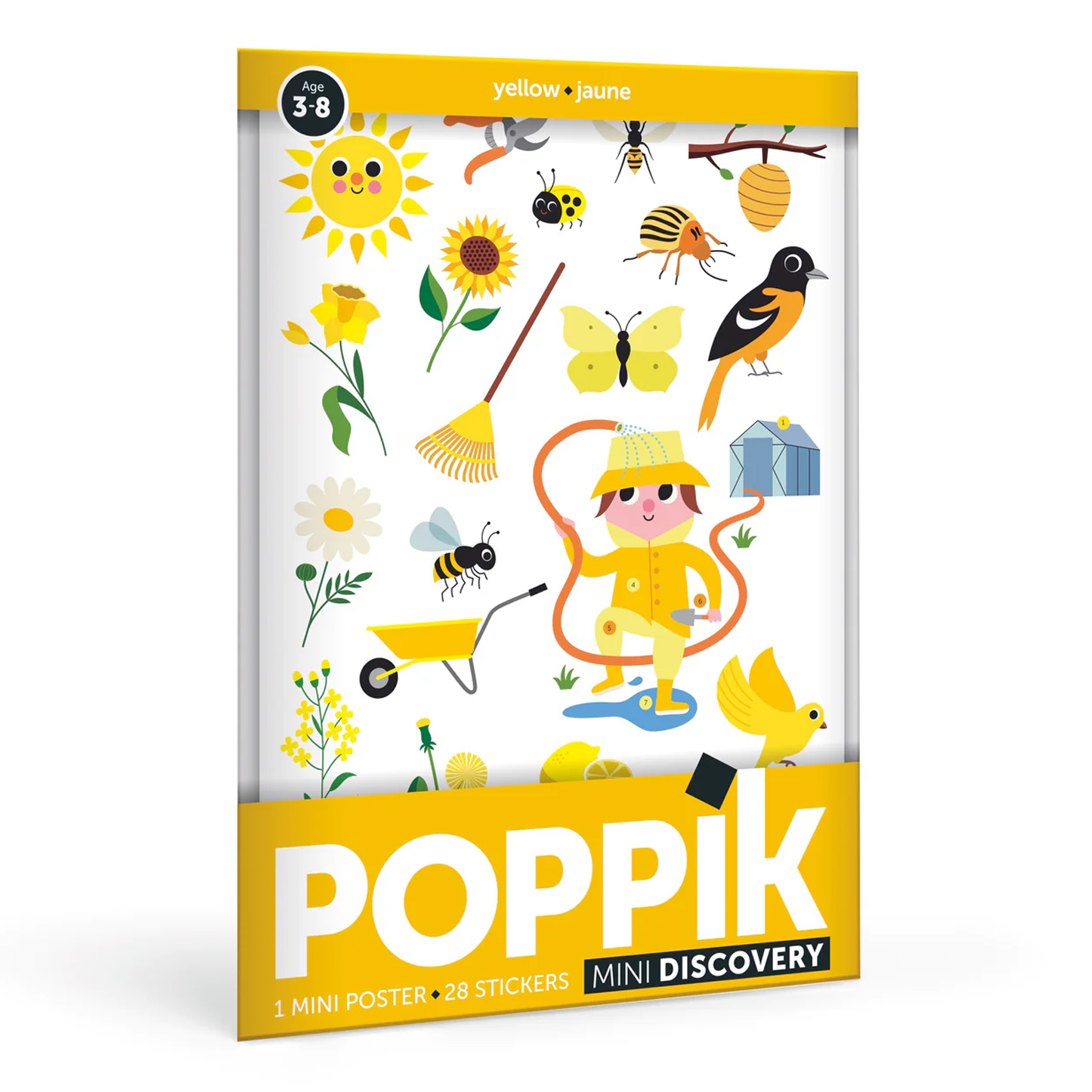 POPPIK Poppik Mini Sticker Poster - Yellow