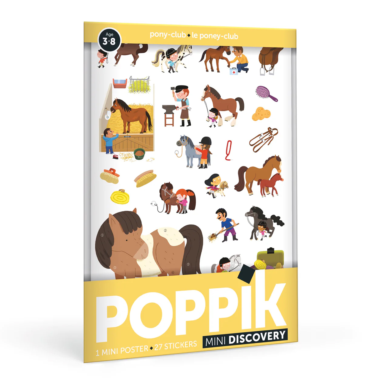  Poppik Mini Sticker Poster - Pony