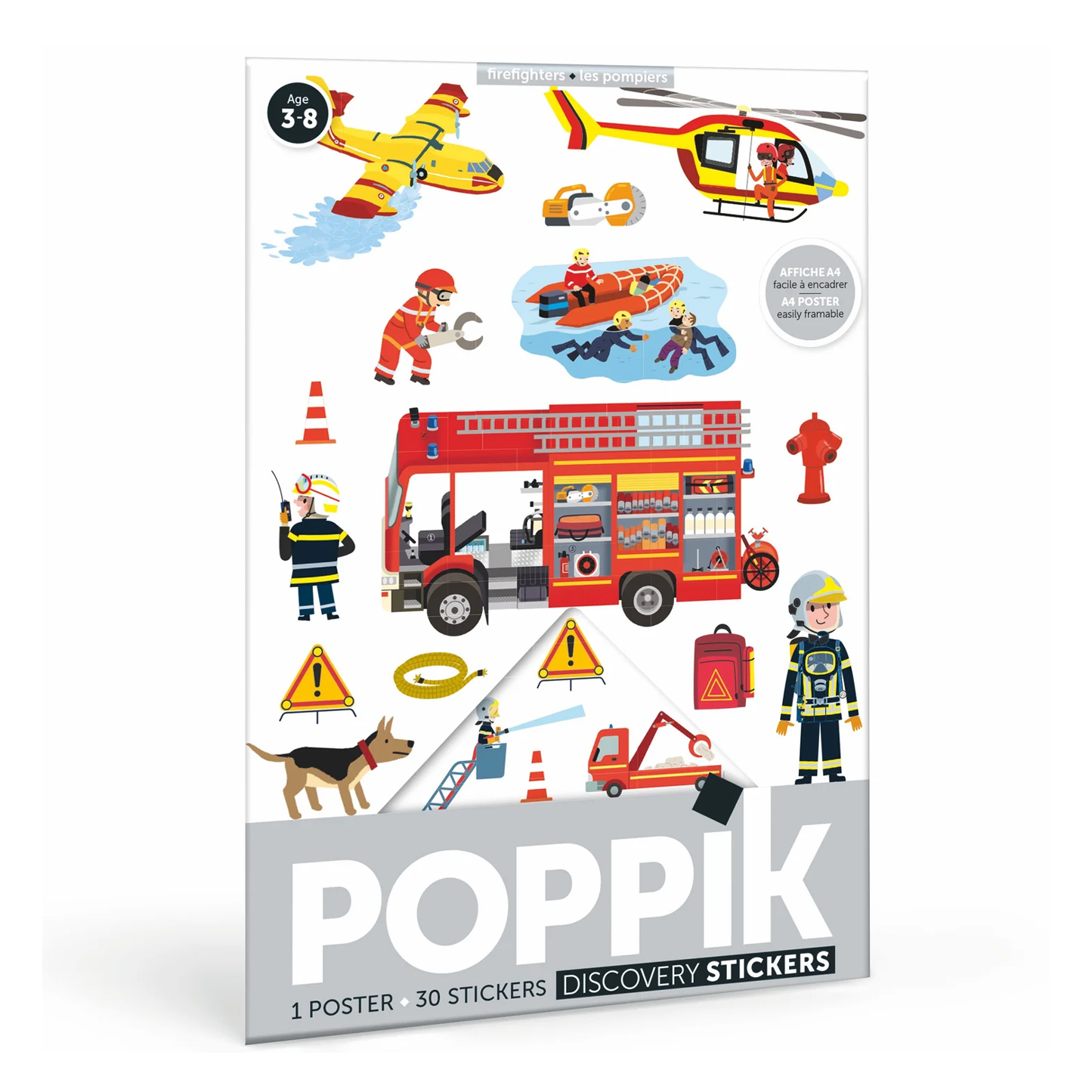  Poppik Mini Sticker Poster - Firemen