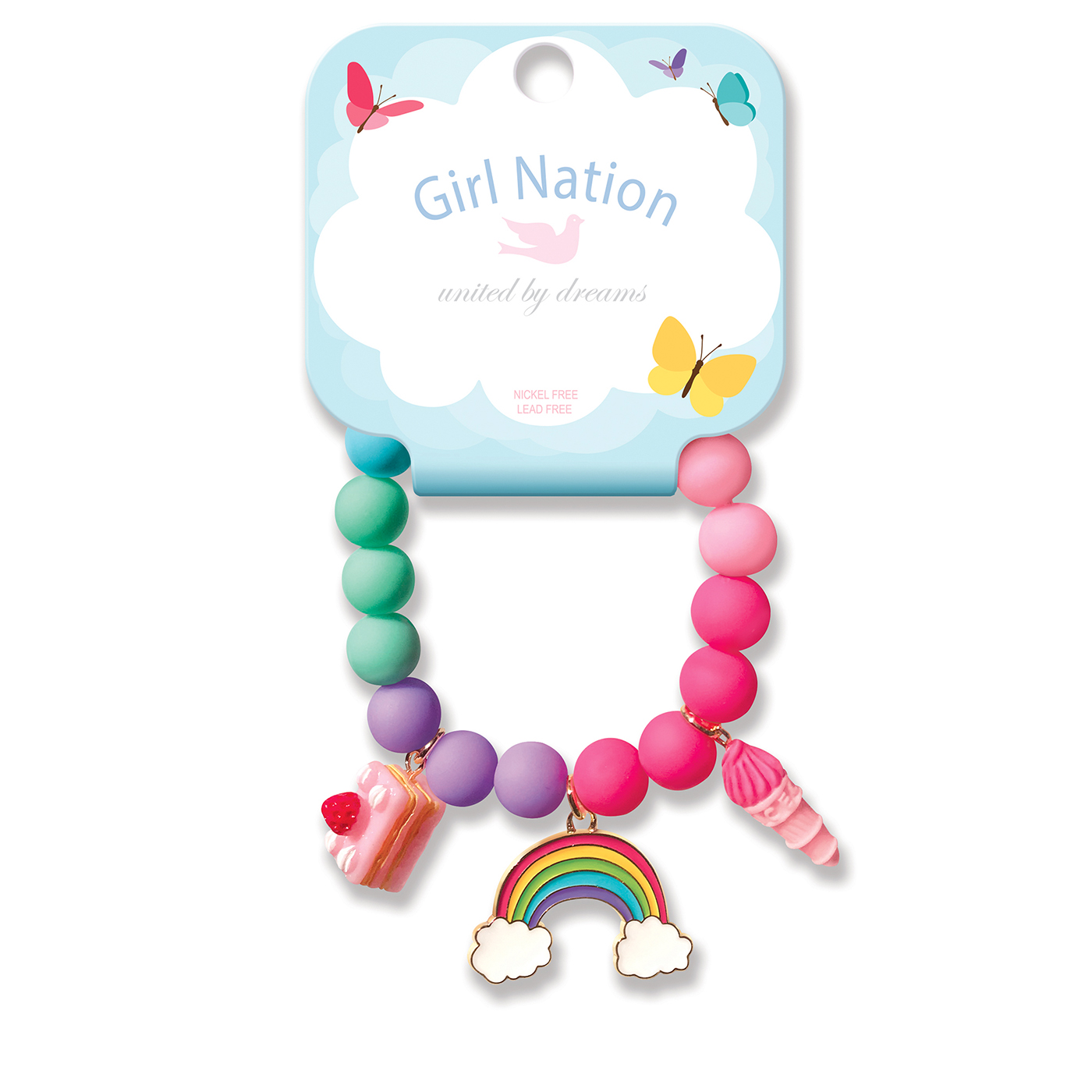  Girl Nation Bileklik - Cloud Luvs Rainbow