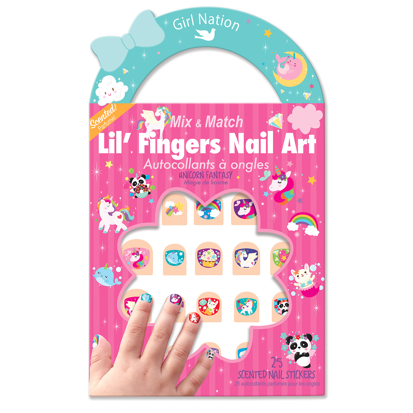  Girl Nation Lil Fingers Tırnak Sticker -Lil' Fingers Nail Art - Unicorn Fantasy