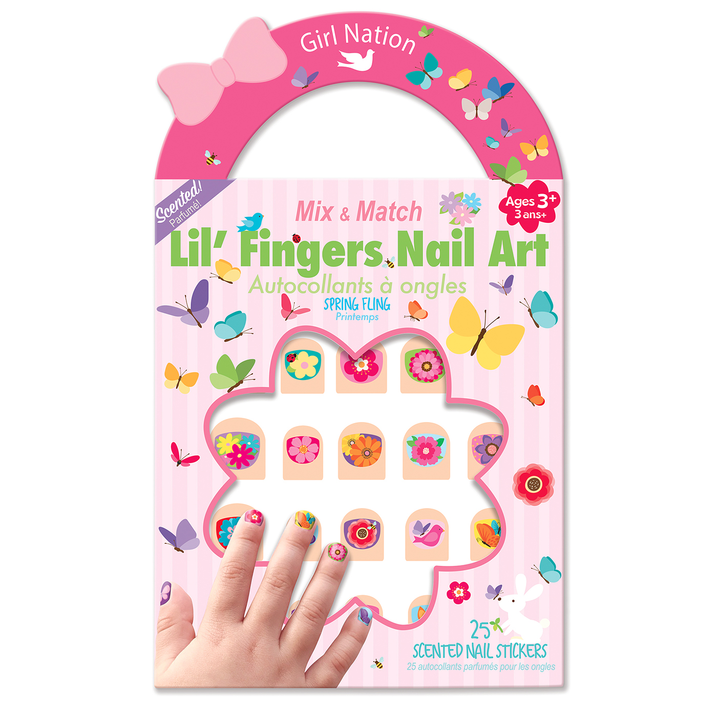  Girl Nation Lil Fingers Tırnak Sticker -Lil' Fingers Nail Art - Spring Fling