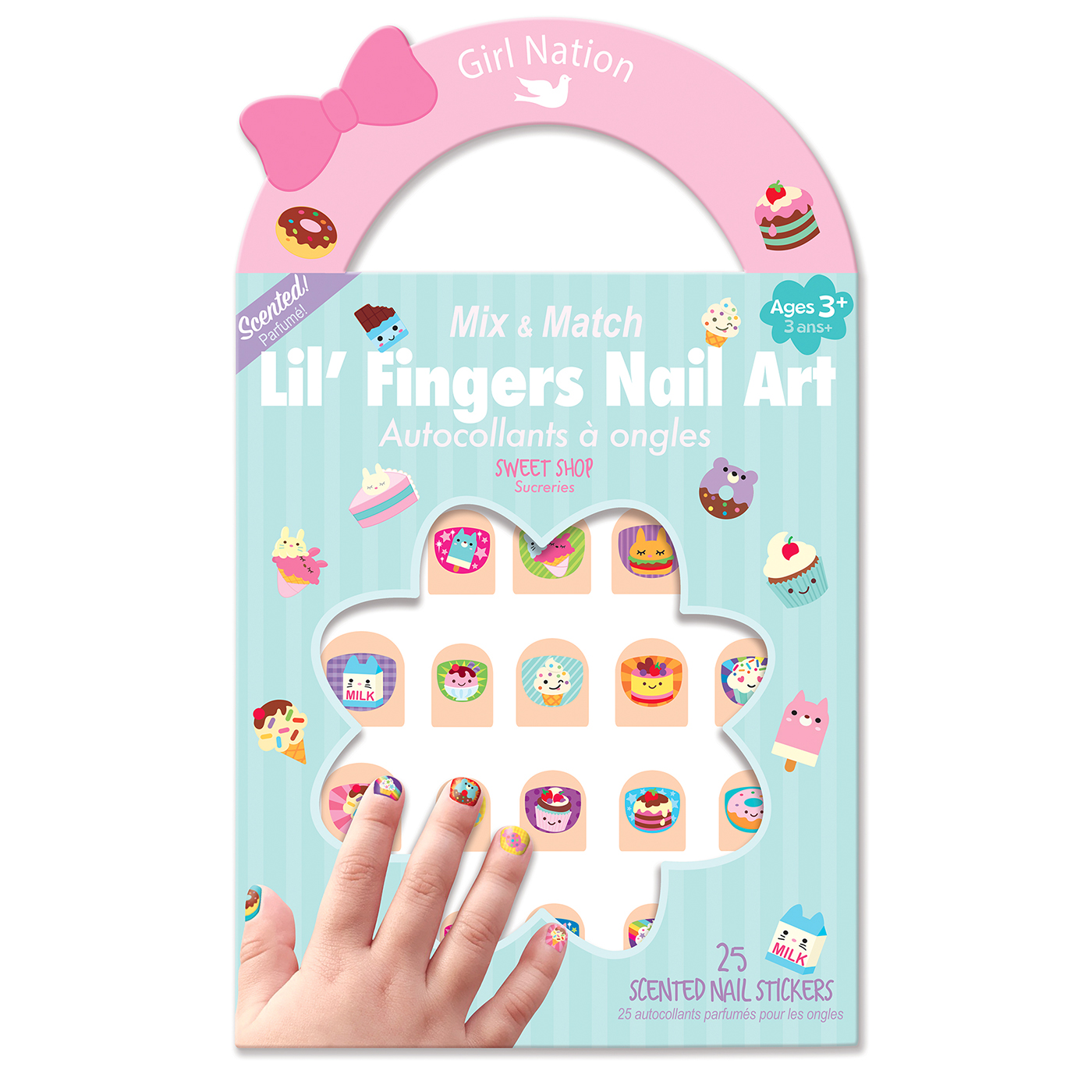 GIRL NATION Girl Nation Lil Fingers Tırnak Sticker -Lil' Fingers Nail Art - Sweet Shop