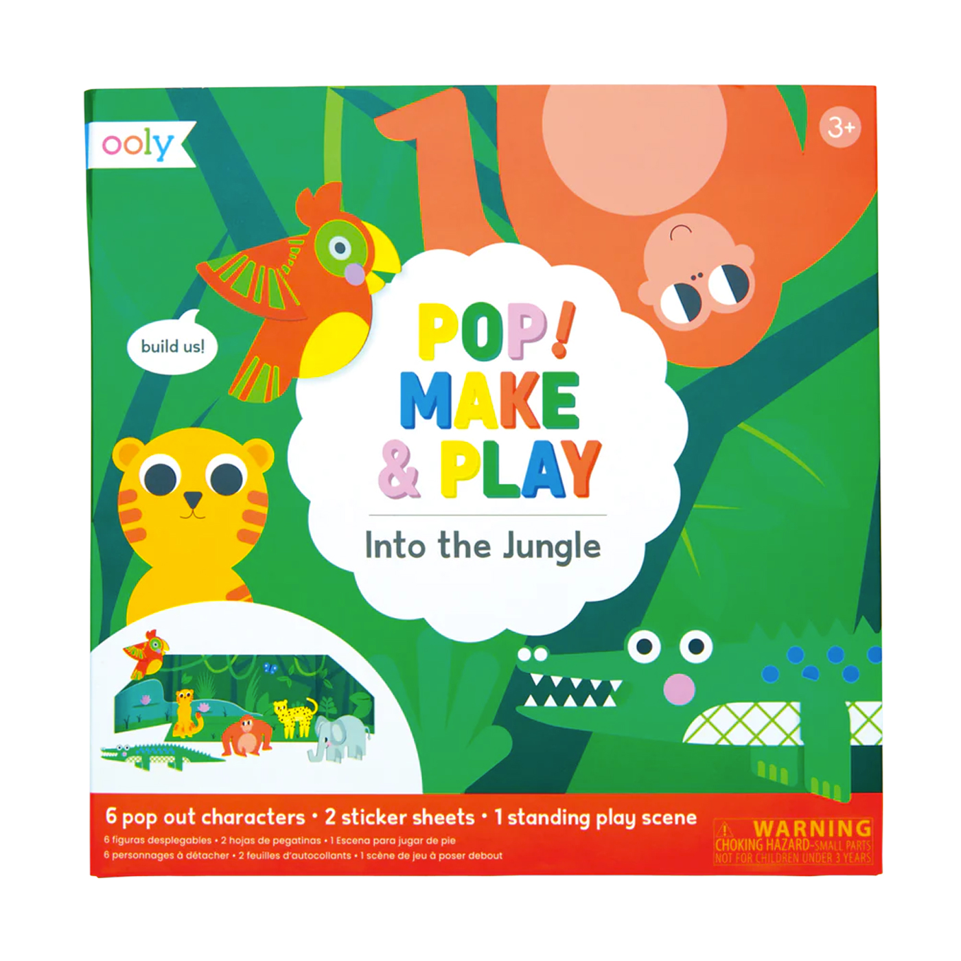 OOLY Ooly Pop! Make & Play Açılabilir Oyun Seti - Into The Jungle