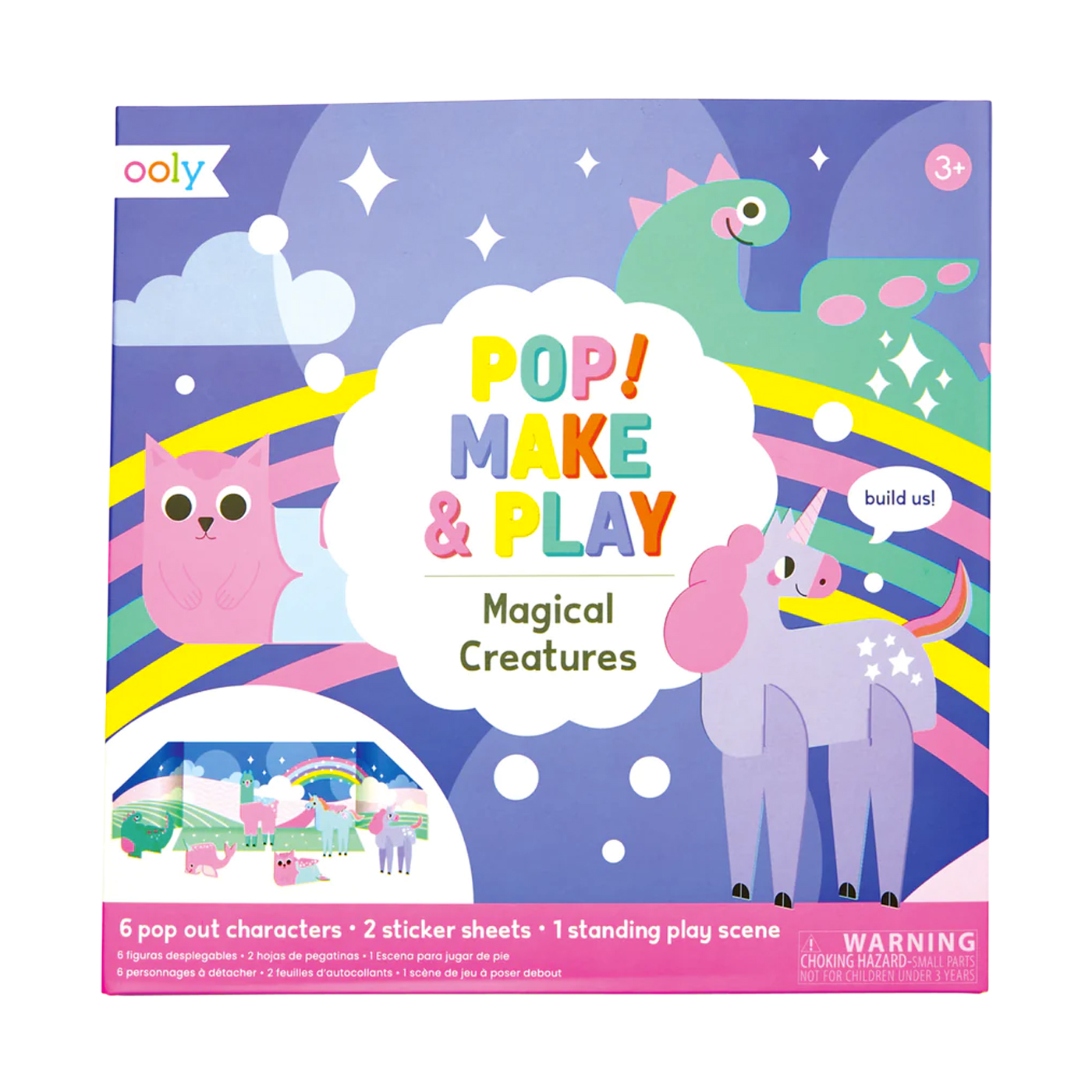  Ooly Pop! Make & Play Açılabilir Oyun Seti - Magical Creatures