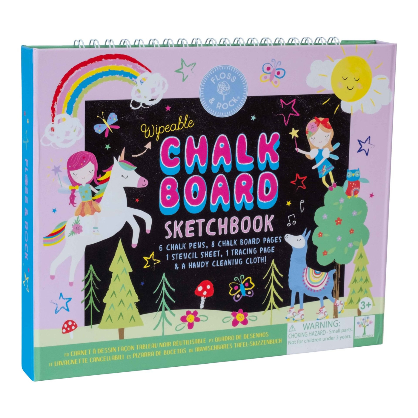  Floss & Rock Chalk Board Eskiz Kitabı - Rainbow Fairy