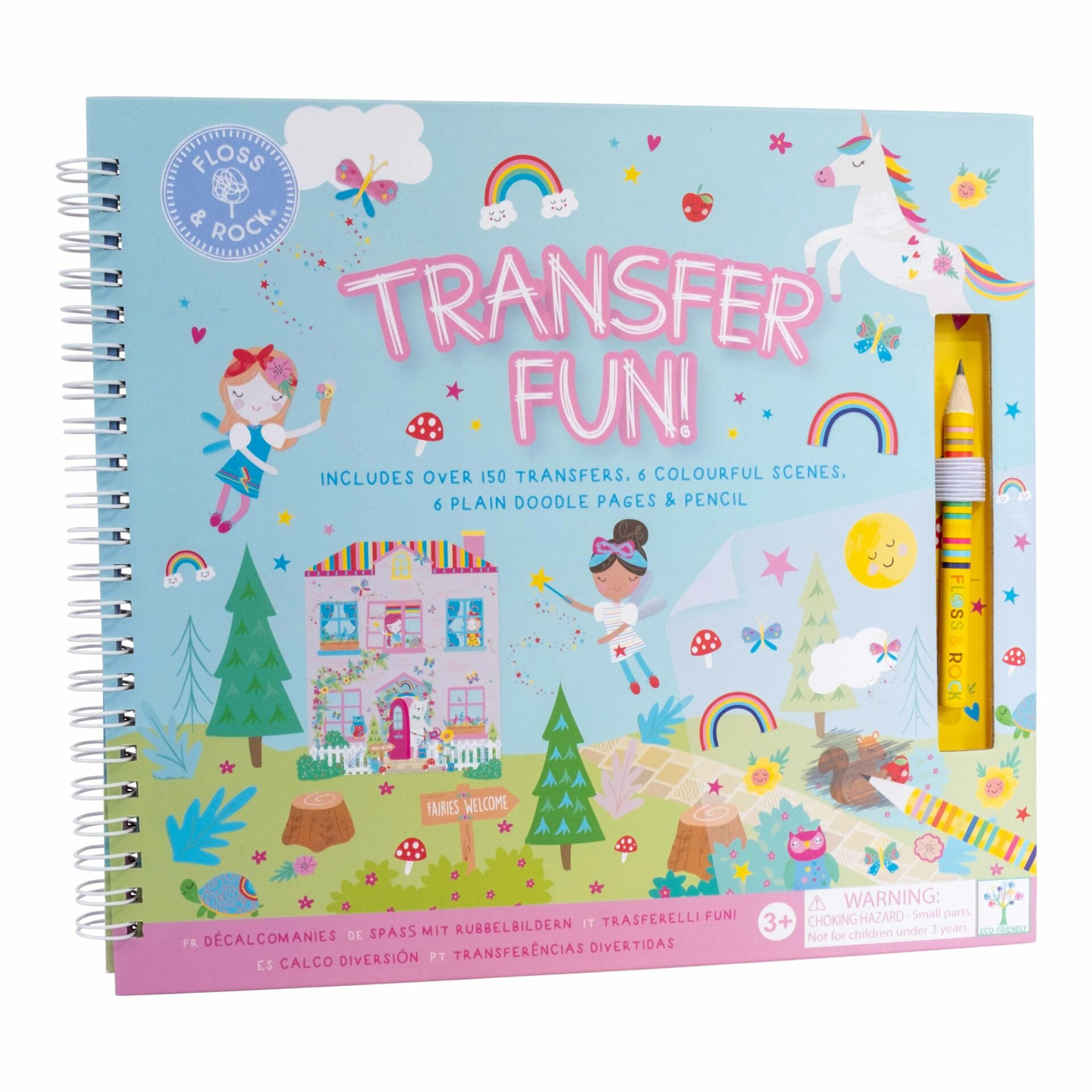  Floss & Rock Transfer Fun Aktivite Kitabı - Rainbow Fairy