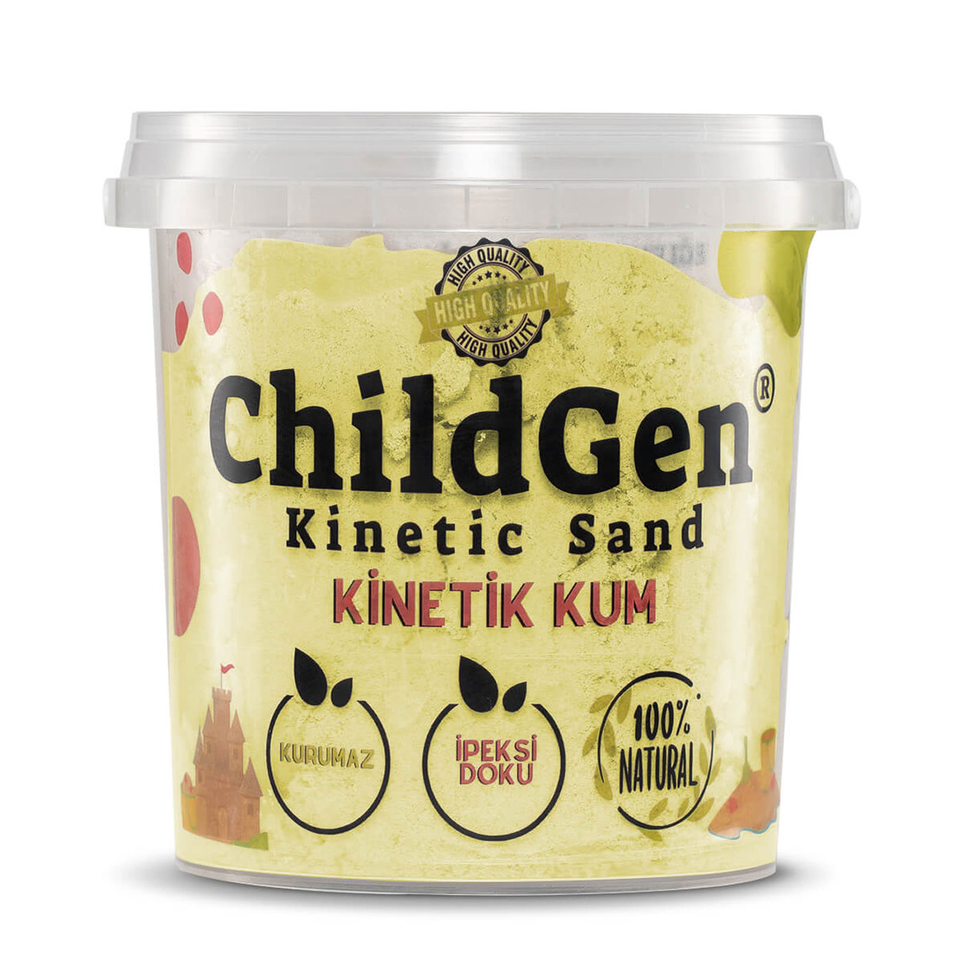 CHILDGEN Childgen Kinetik Kum 500 gr | Sarı