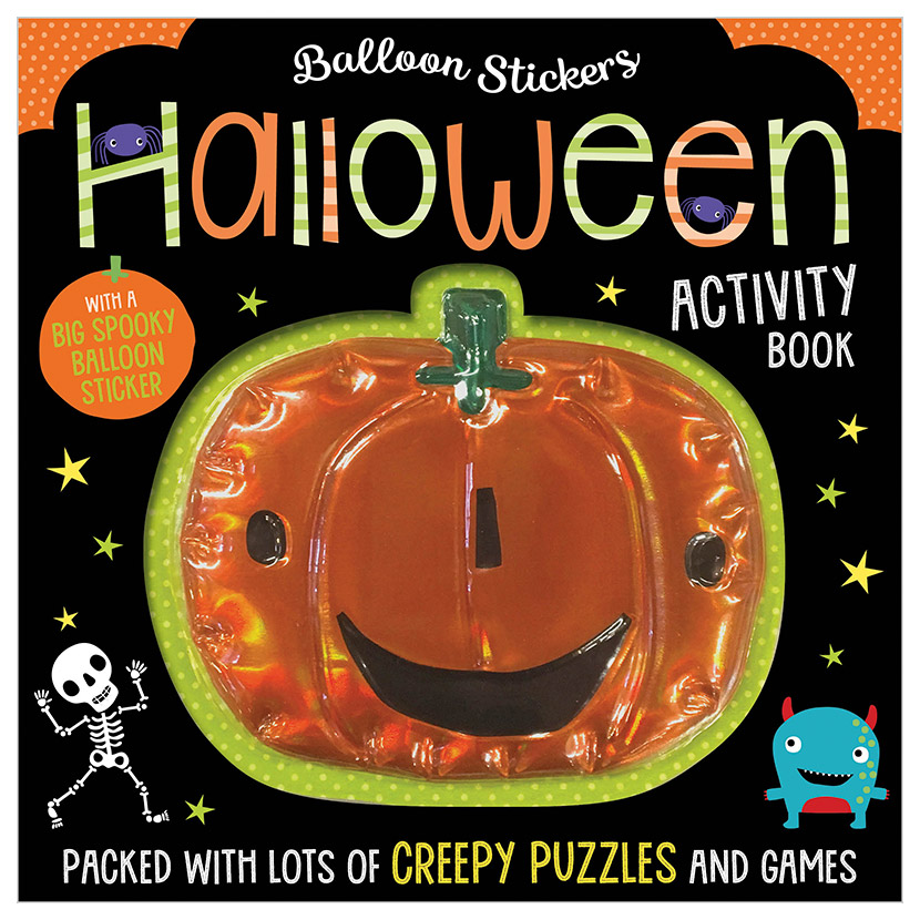 MAKE BELIEVE IDEAS Balloon Stickers Halloween Activity Book